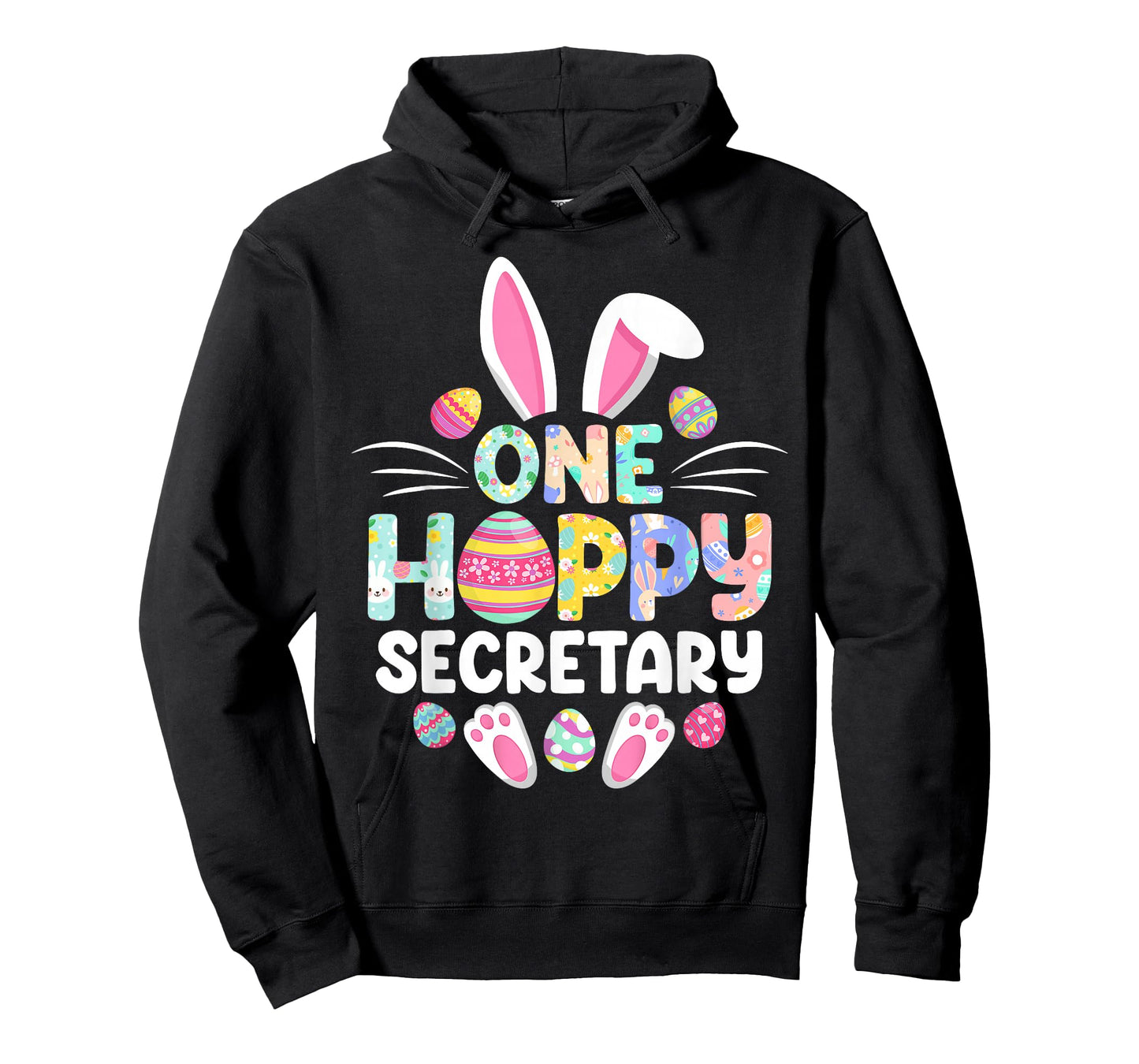 One Hoppy Secretary Funny Easter Day T-Shirt