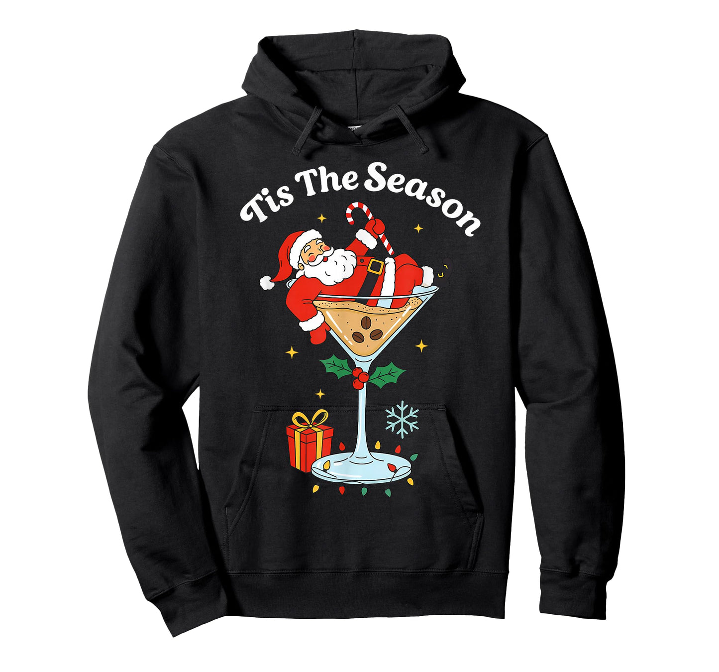Tis The Season Espresso Martini Glasses Christmas Cocktail T-Shirt