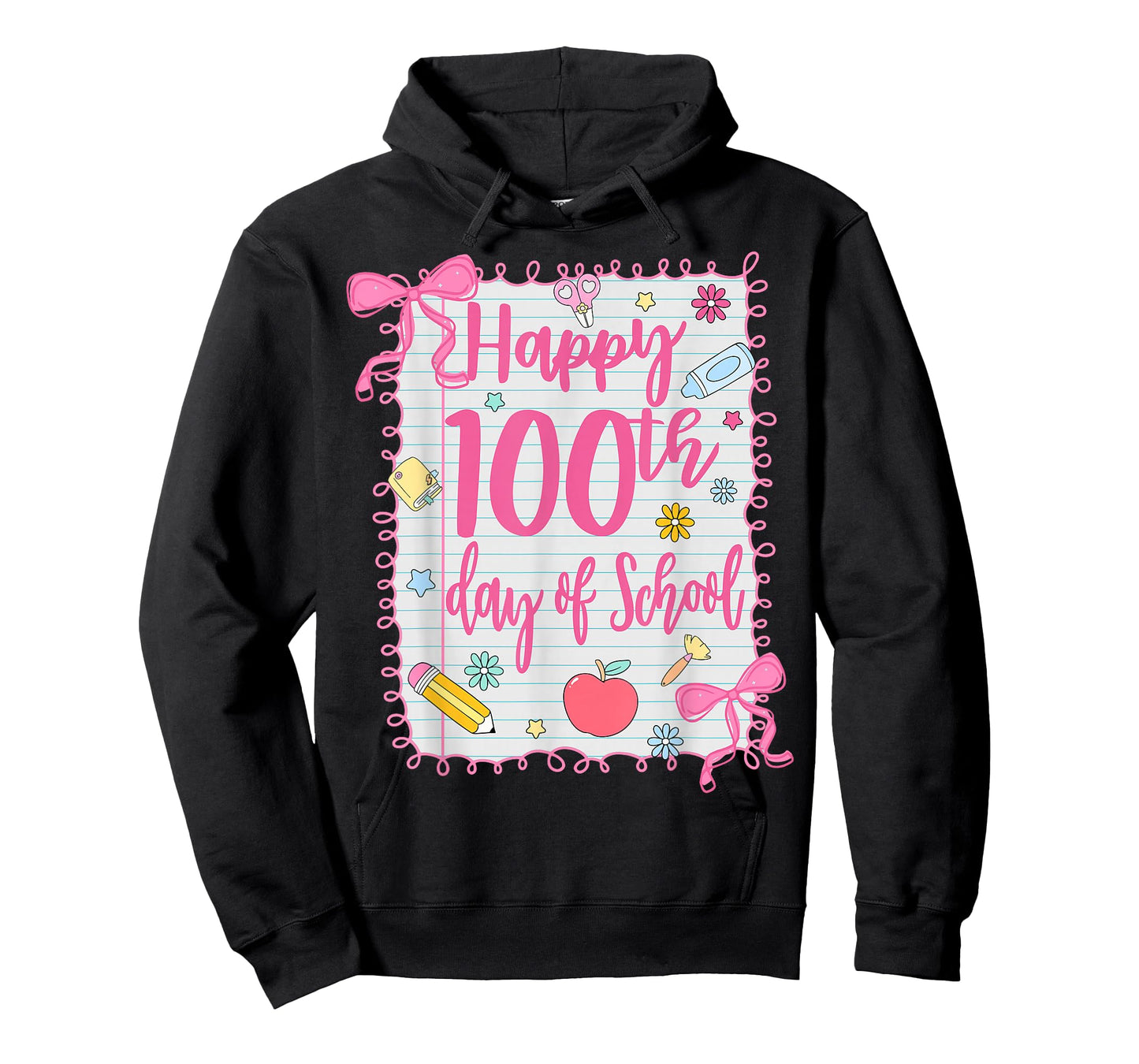 Happy 100th Day of School Coquette Girl Bow 100 Days Teacher T-Shirt