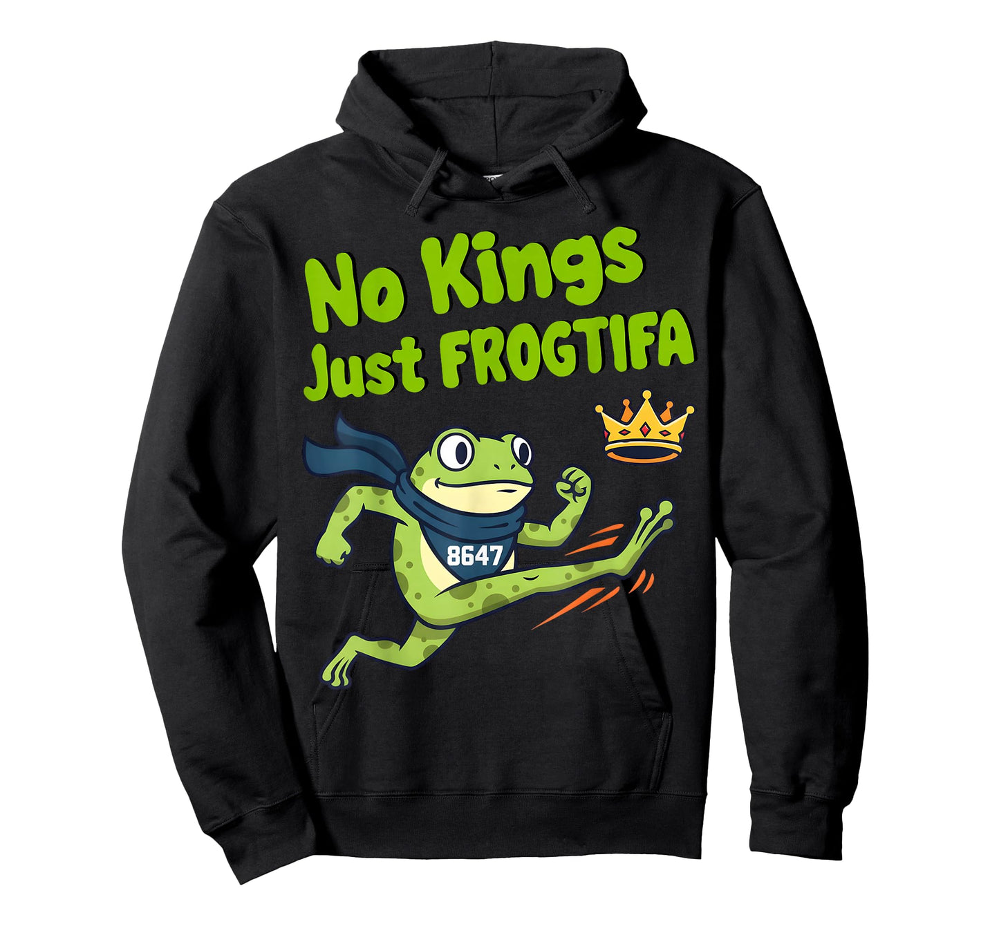 Portland Frog No Kings Just FROGTIFA 8647 Nope Crown Funny T-Shirt