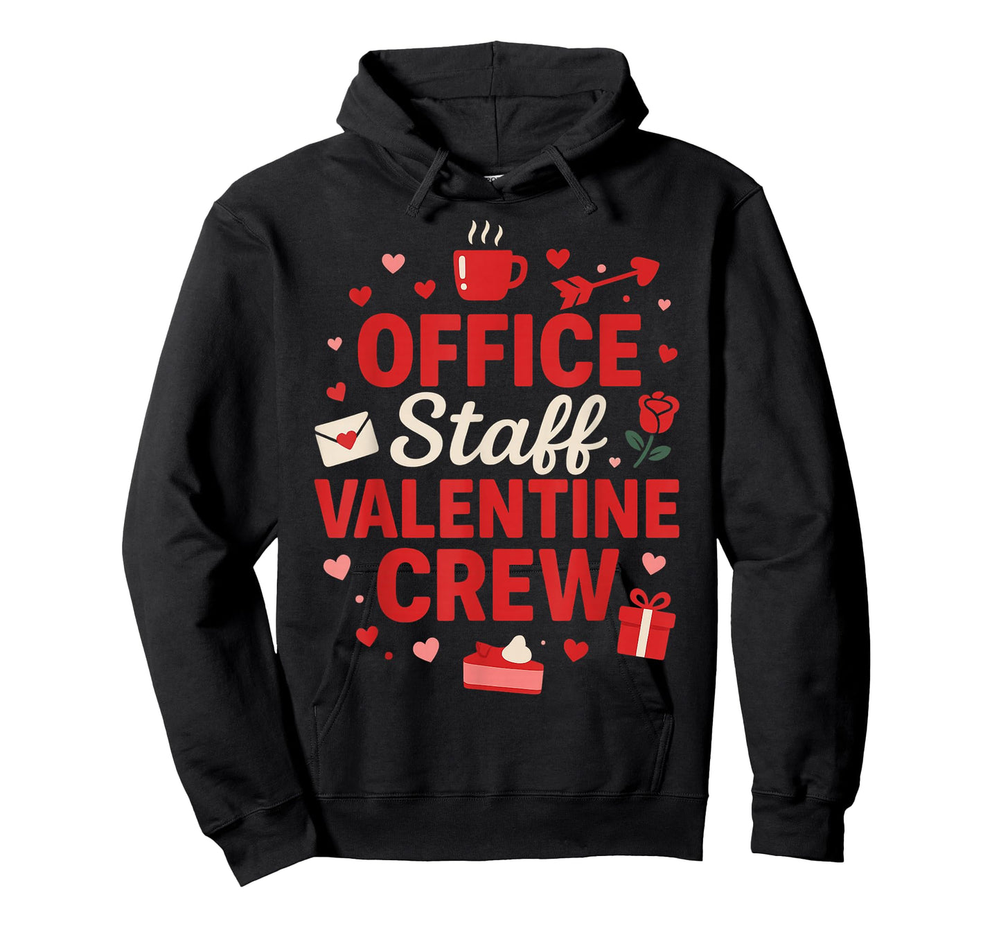 Office Staff Valentine Crew Matching Valentines Day Funny T-Shirt