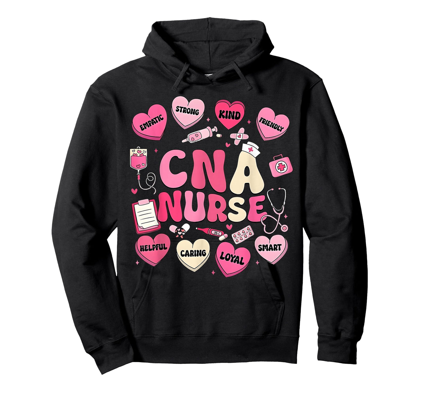 Valentine CNA Nurse Hearts Coquette Pink Women T-Shirt