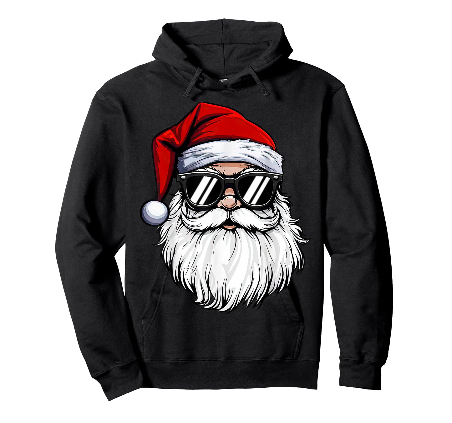 Santa Face Retro Sunglasses Christmas Shirts for Mens Boys T-Shirt