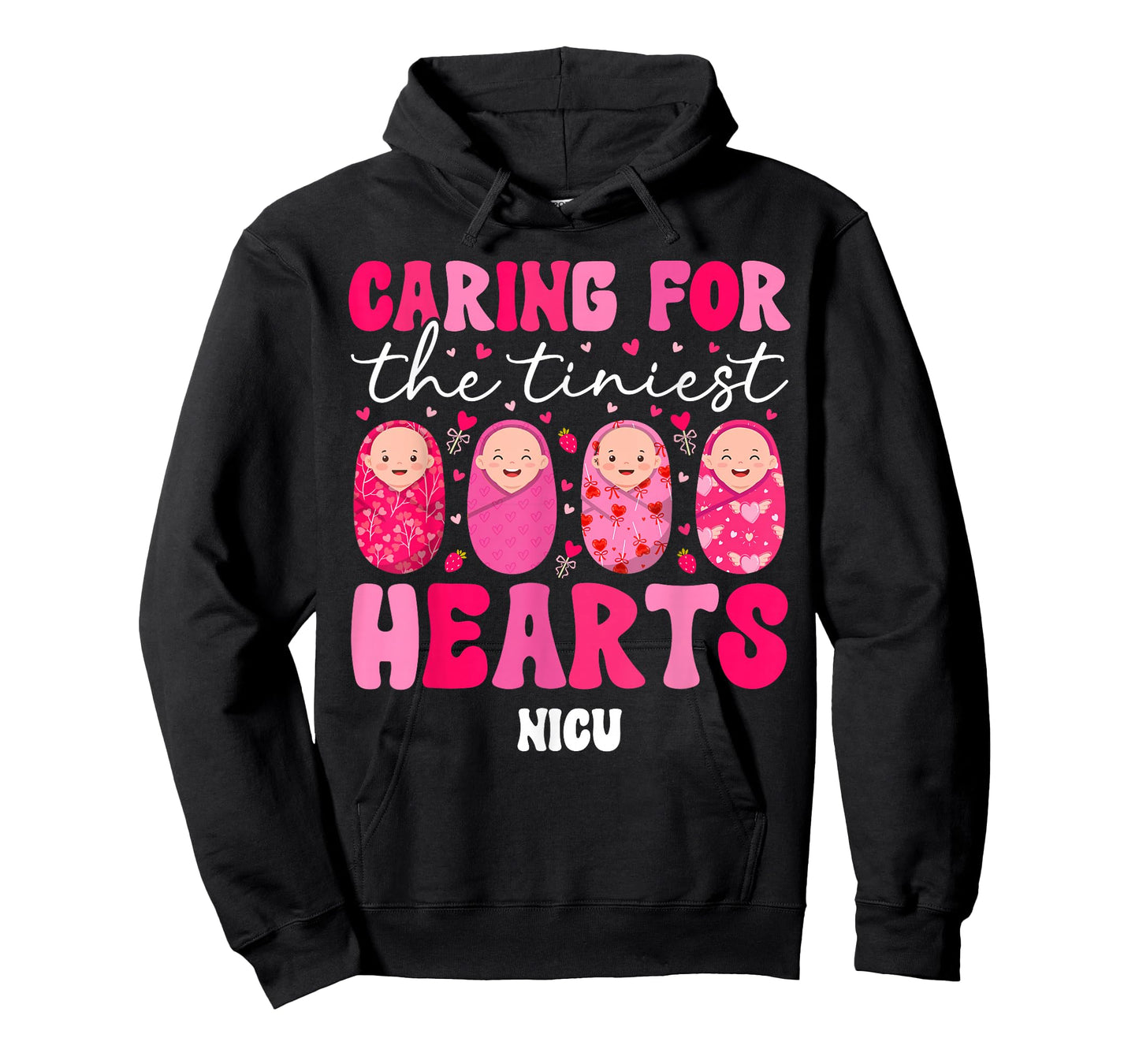 Groovy NICU Valentine NICU Nurse Valentines Day NICU Nursing T-Shirt