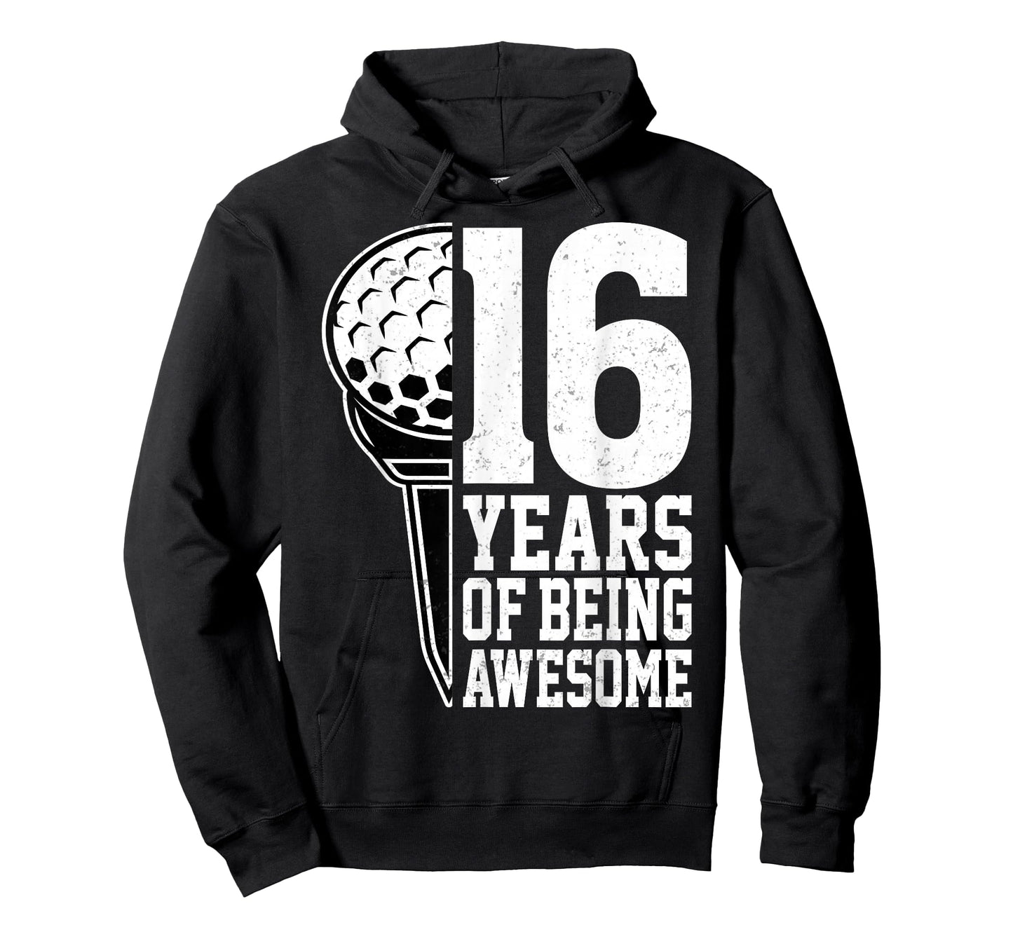 16 Years of Being Awesome Golf Player 16th Birthday T-Shirt