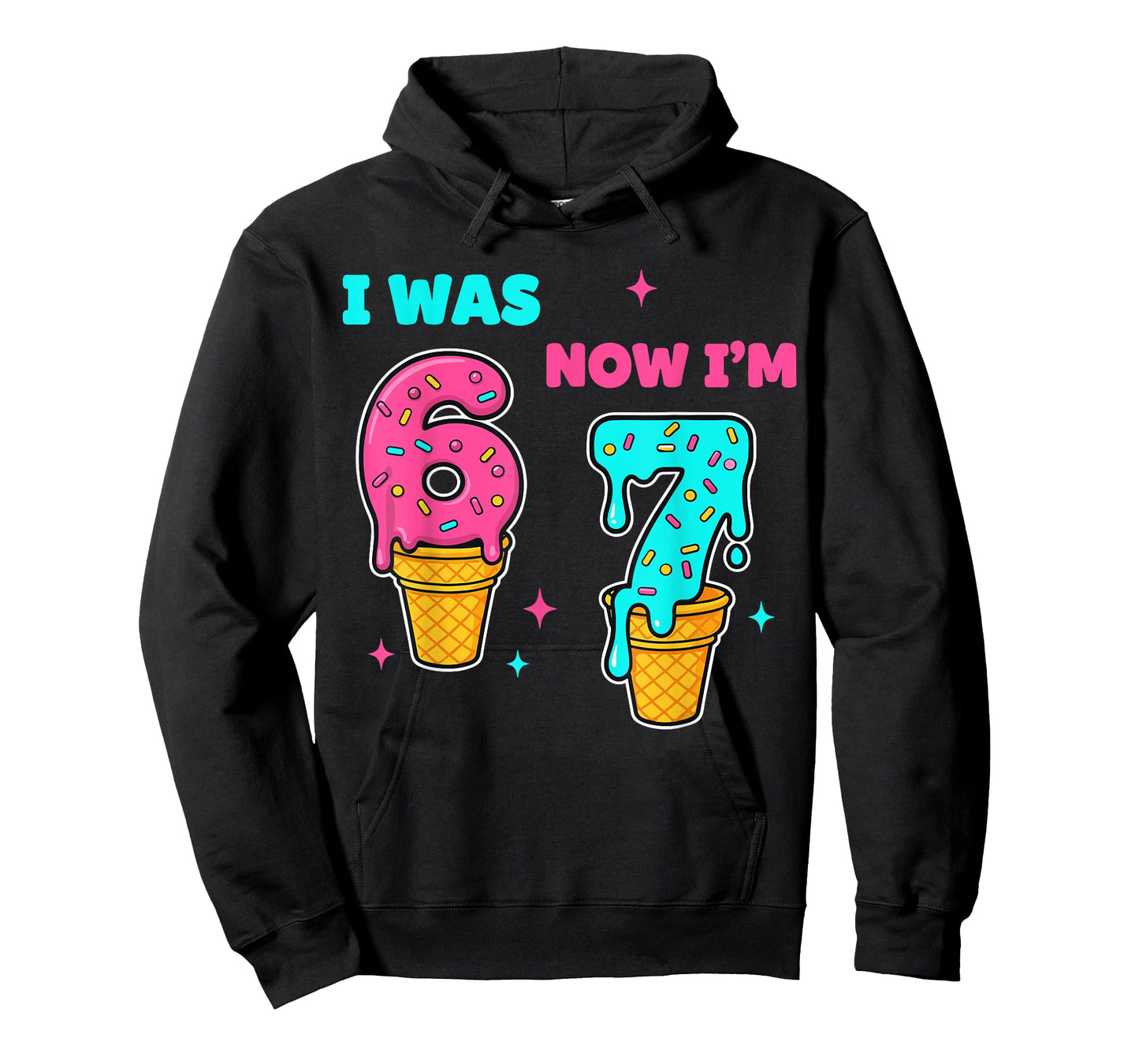I was 6 Now I'm 7 Year Old Birthday 67 Meme for Kids Boys T-Shirt