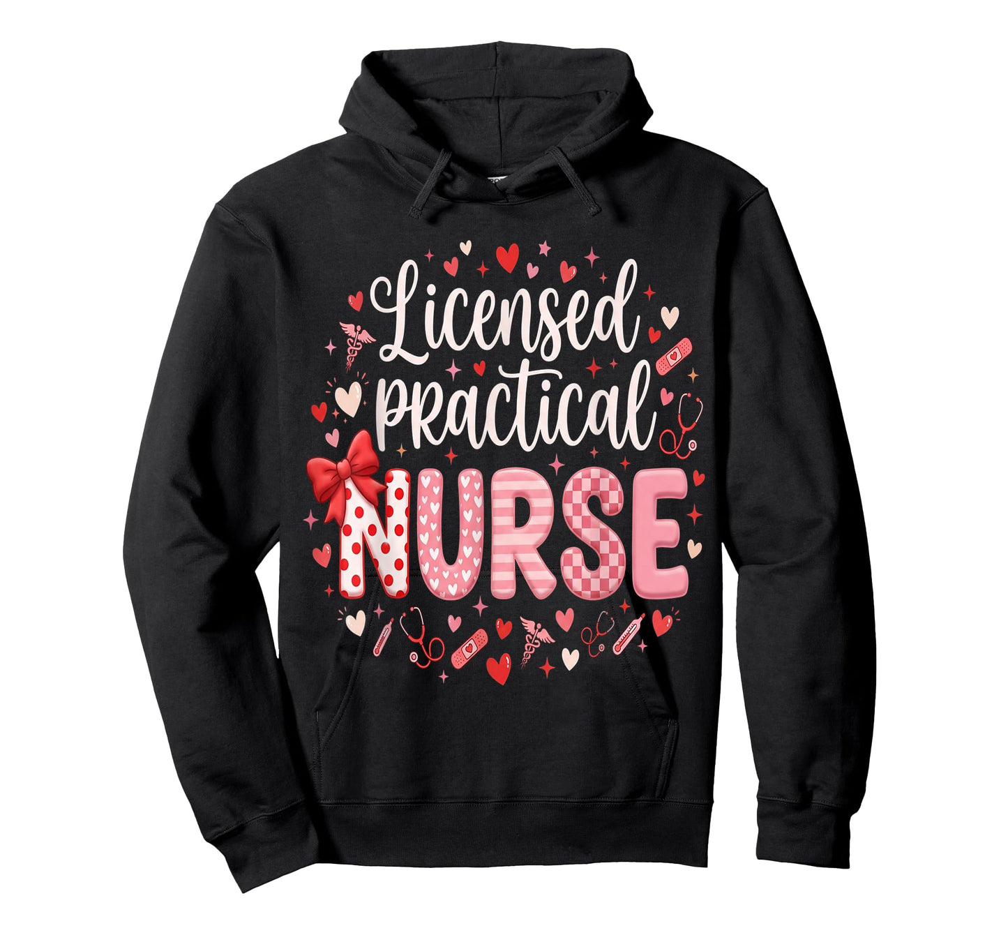 Nurses Heart LPN Valentines Licensed Practical Nurse T-Shirt