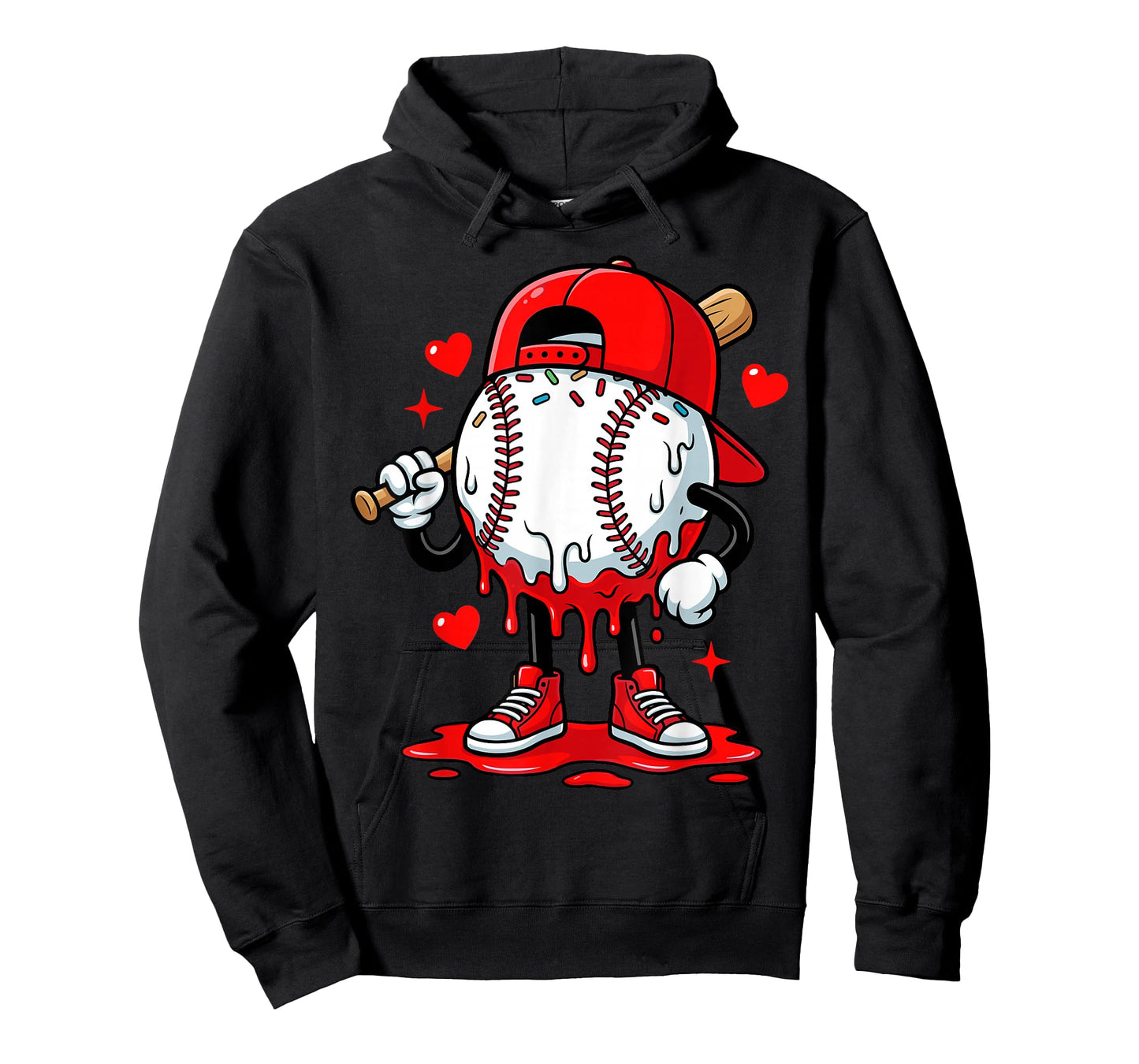 Baseball Drip Icecream Apparel Youth Boy Valentine T-Shirt
