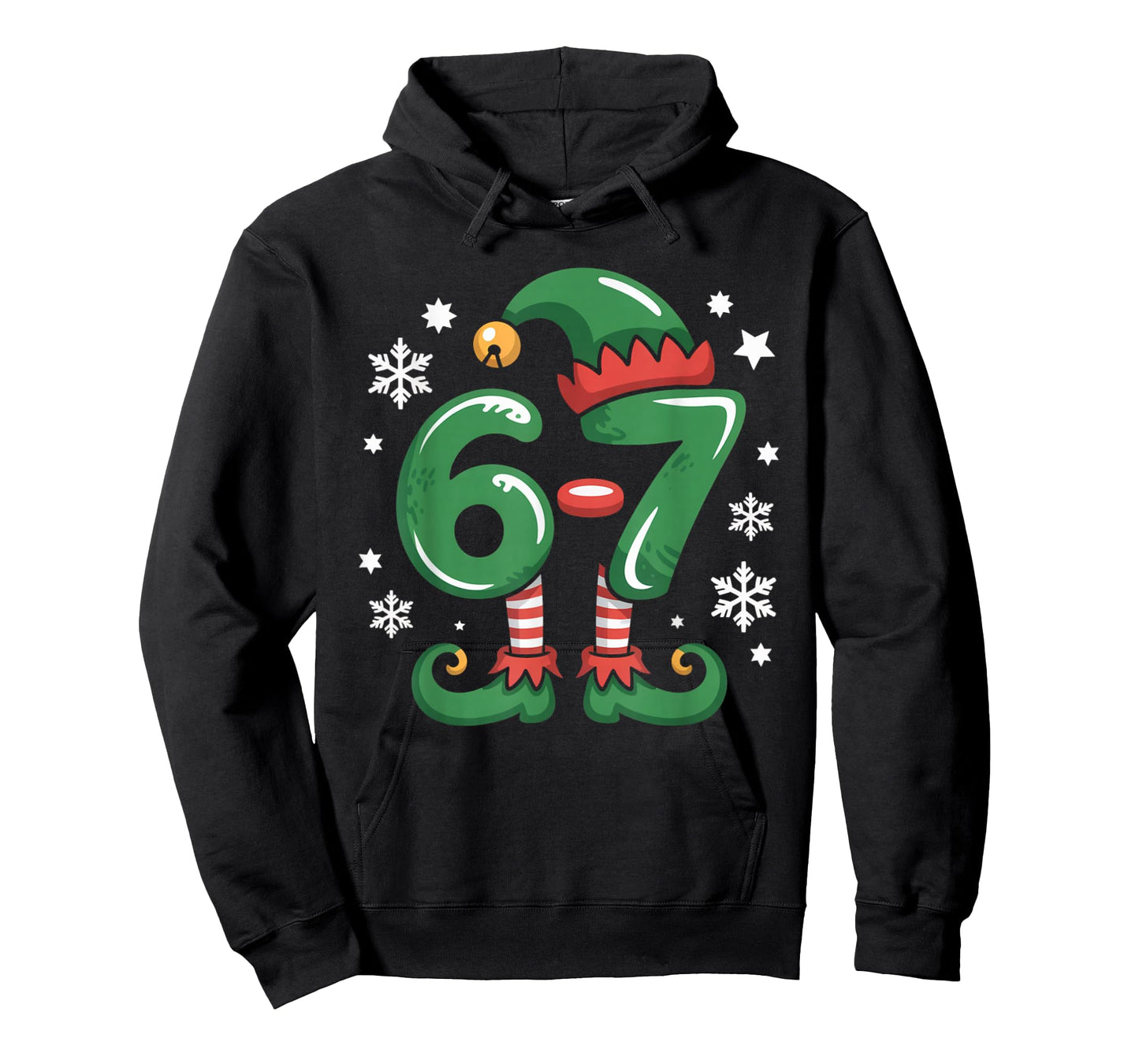 Funny 6 7 Elf Christmas Six Seven Matching Family Xmas Meme T-Shirt