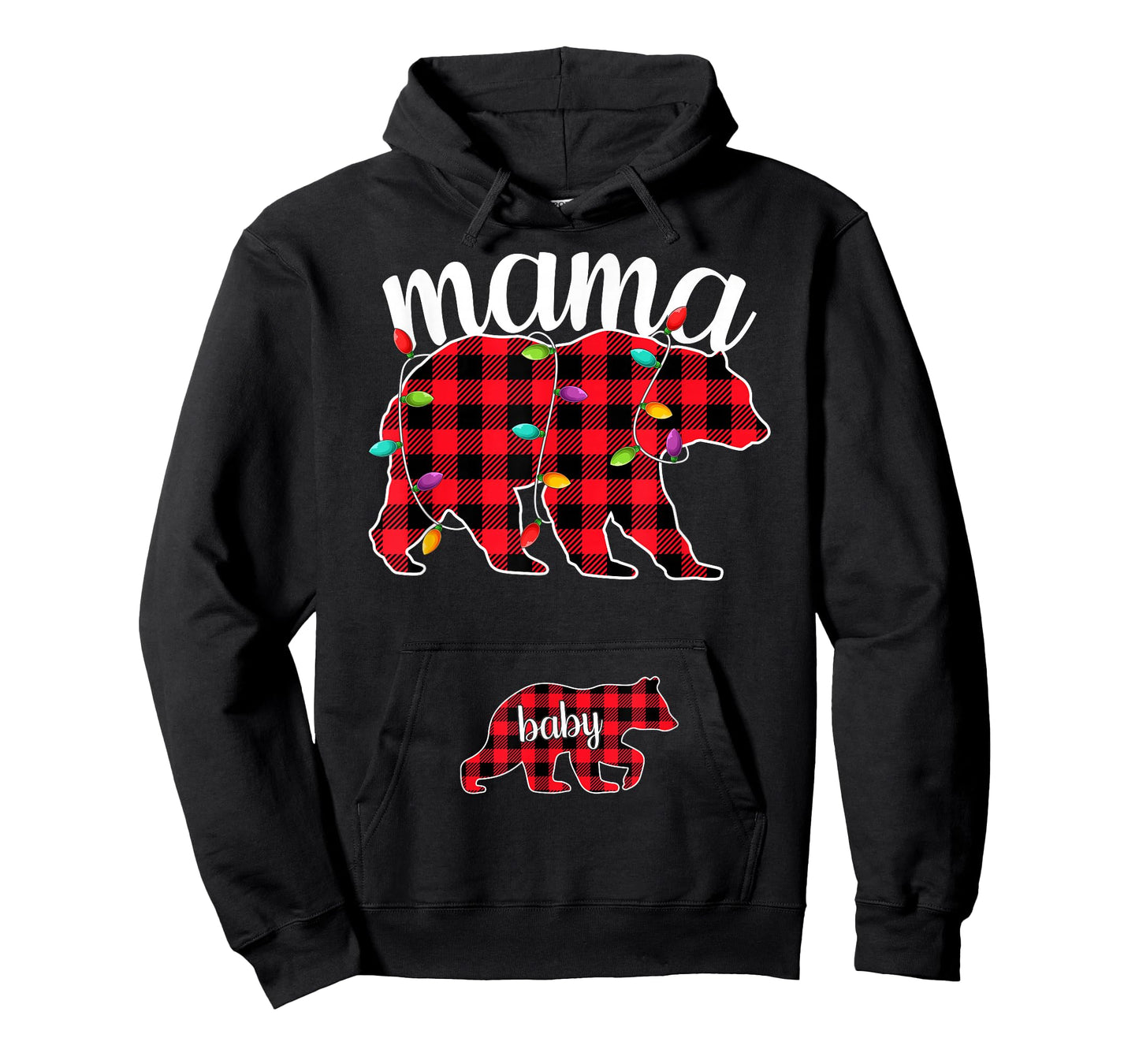Pregnant Women Mom Mama Bear Pregnancy Christmas Pajamas T-Shirt