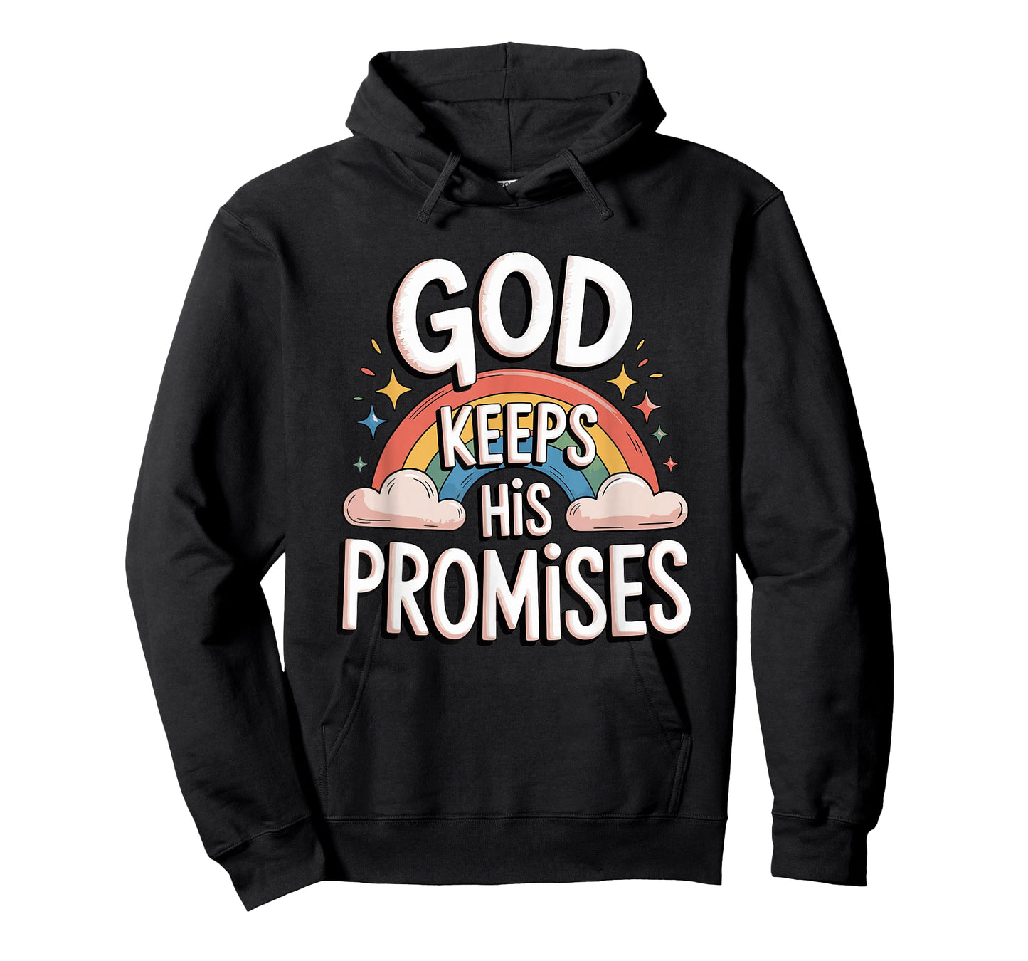 Christian God Keeps His Promises Rainbow Clouds T-Shirt