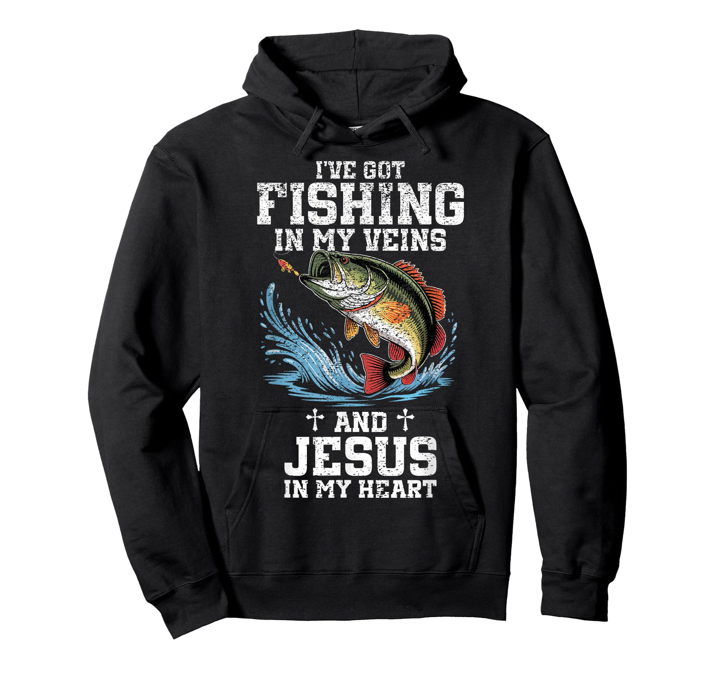 I've Got Fishing in My Veins and Jesus in My Heart Christ T-Shirt