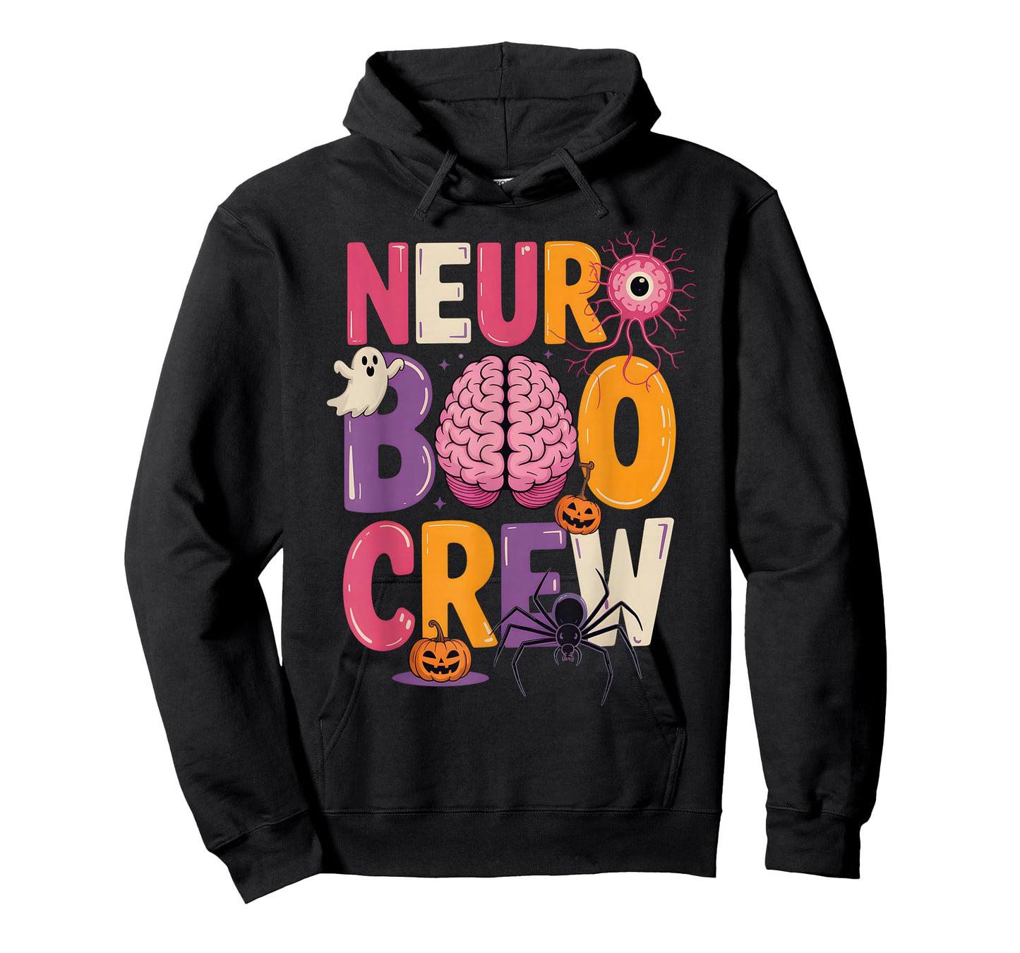 Neuro Boo Crew Halloween Anatomical Brain Anatomy Neurology T-Shirt