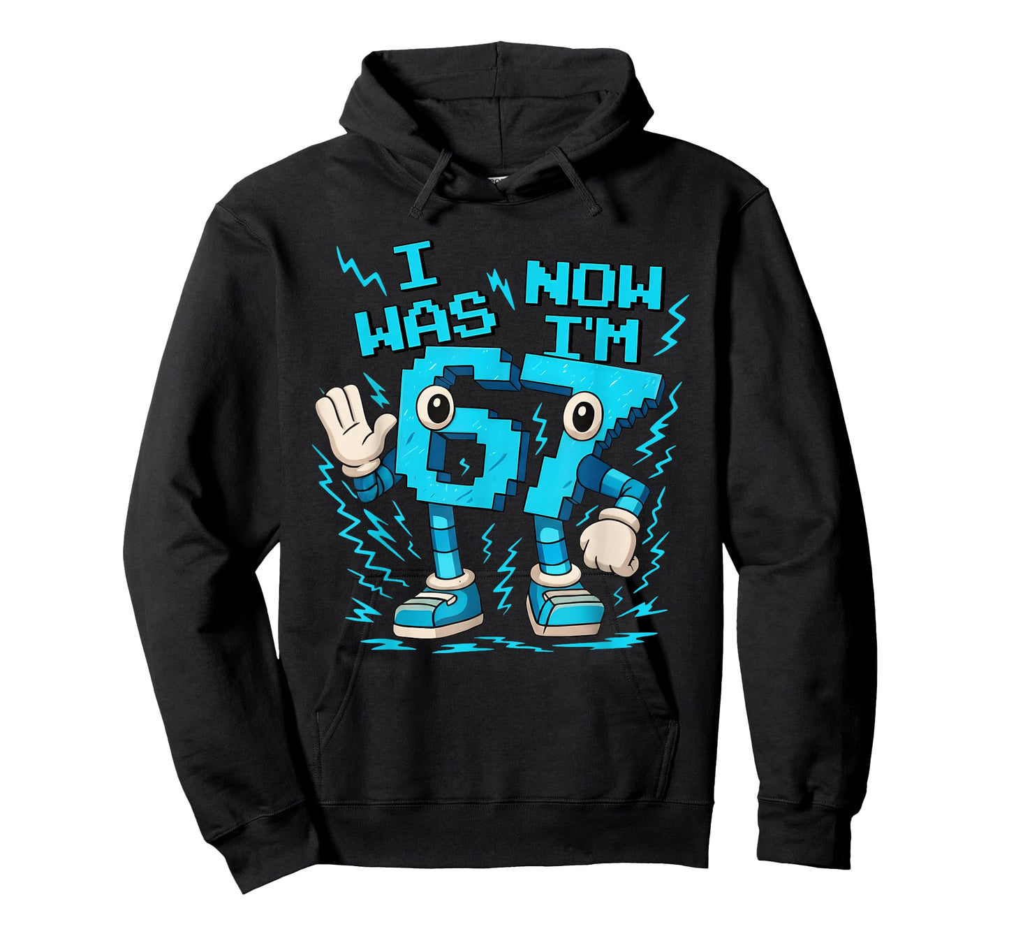 I was 6 Now I'm 7 Six Seven 7 Years Old Birthday Brainrot T-Shirt