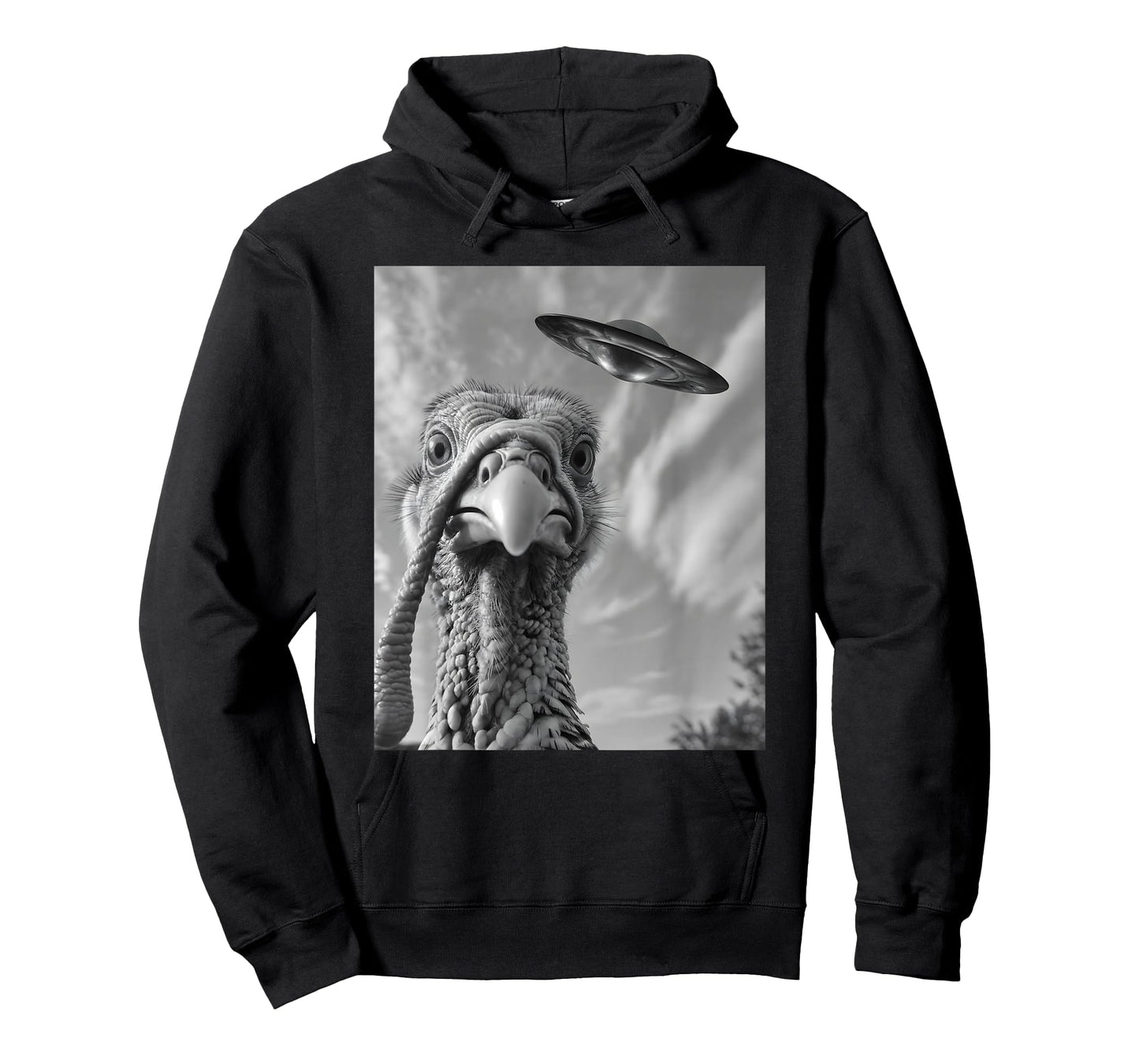 Alien Turkey UFO Selfie T-Shirt