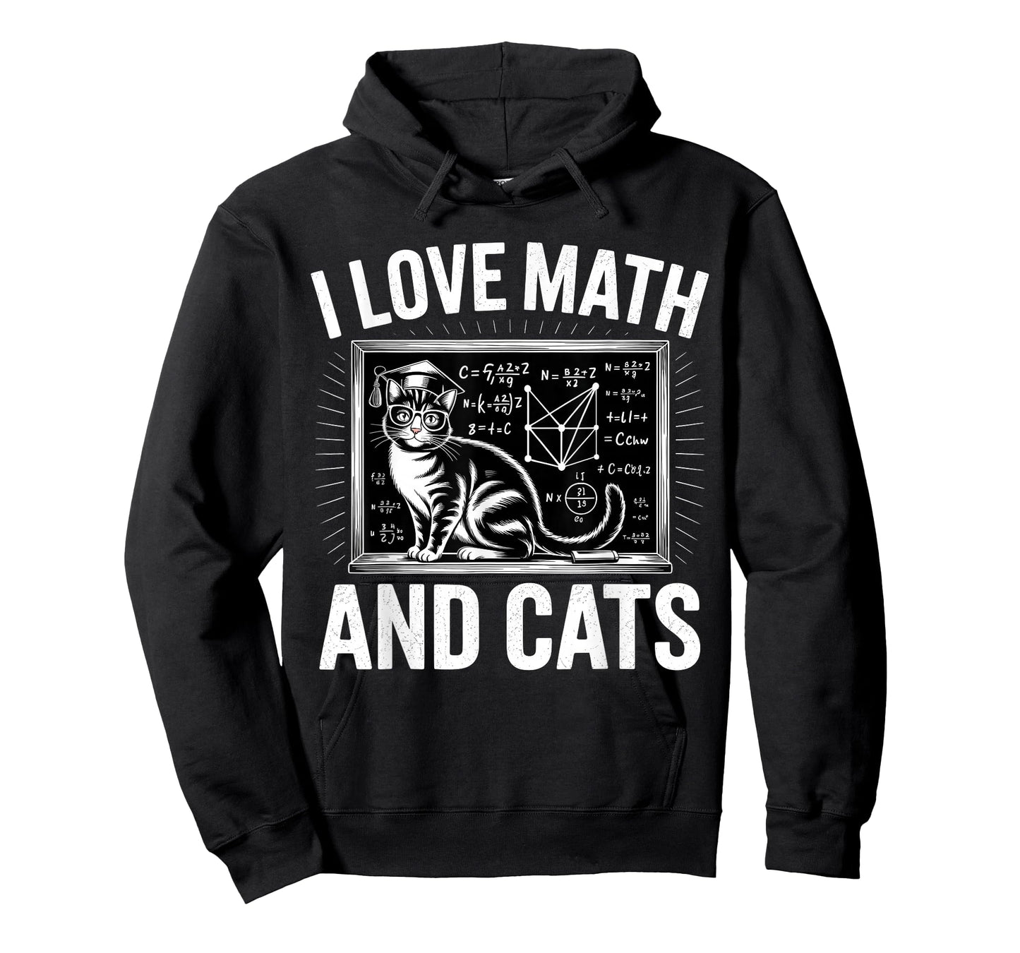 Math Cat Lover Funny Math Teacher I Love Math and Cats T-Shirt