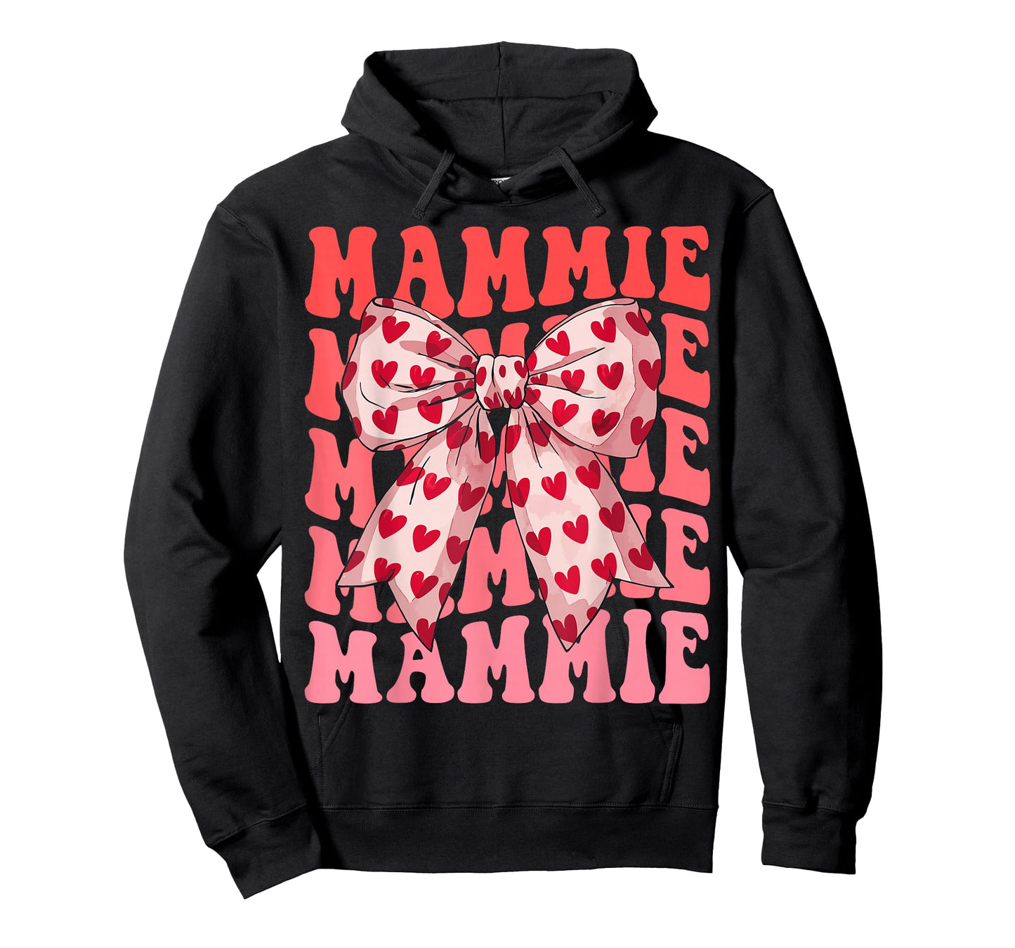 Coquette Bow Mammie Name Aesthetic Women Mothers Day Design T-Shirt
