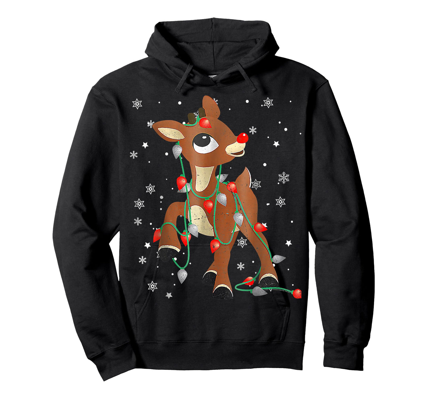 Cute Rudolph The Red Nose Reindeer for Kids Christmas T-Shirt