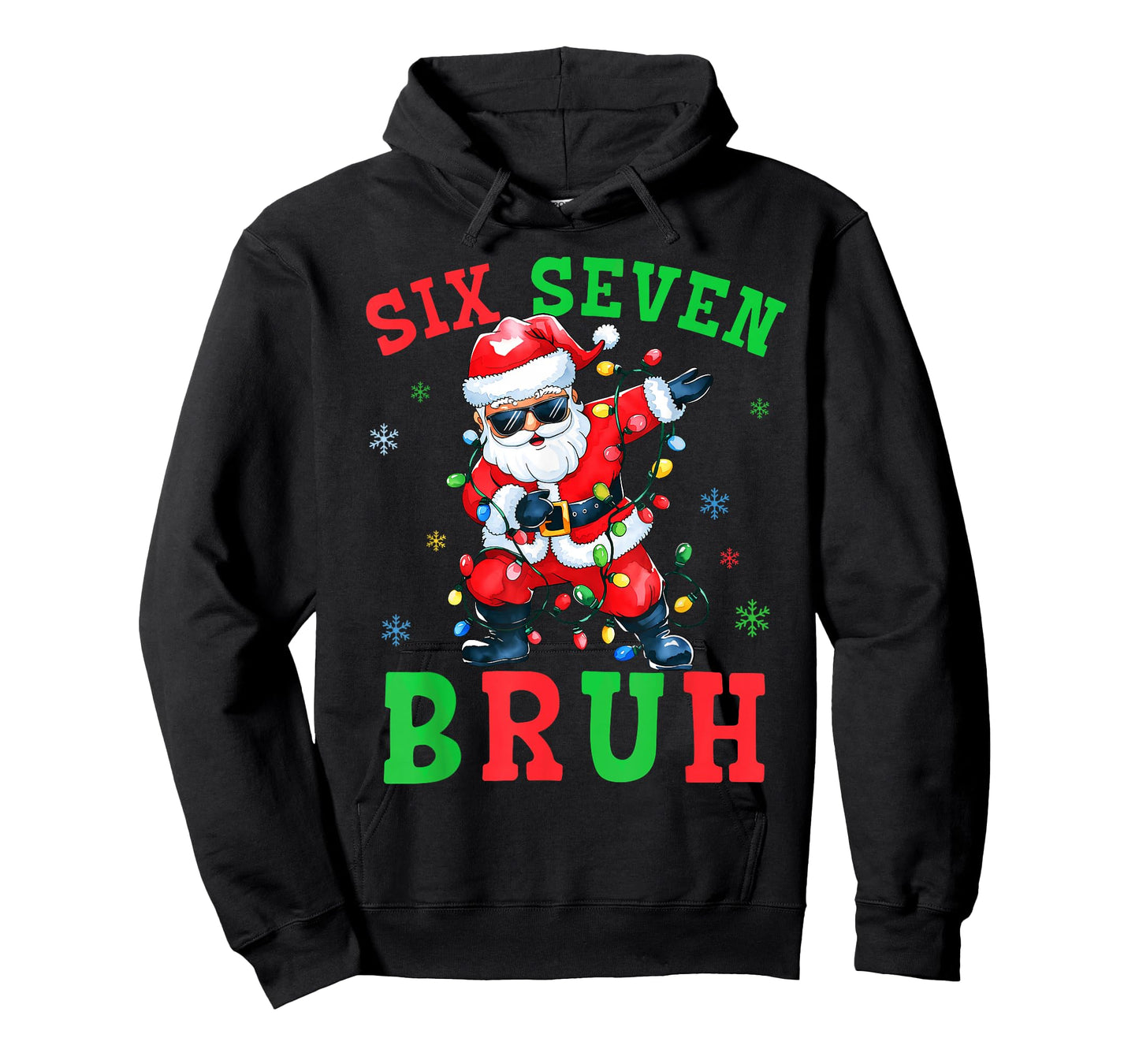 67 Christmas Six Seven Bruh Meme Santa Dabbing Christmas 6 7 T-Shirt