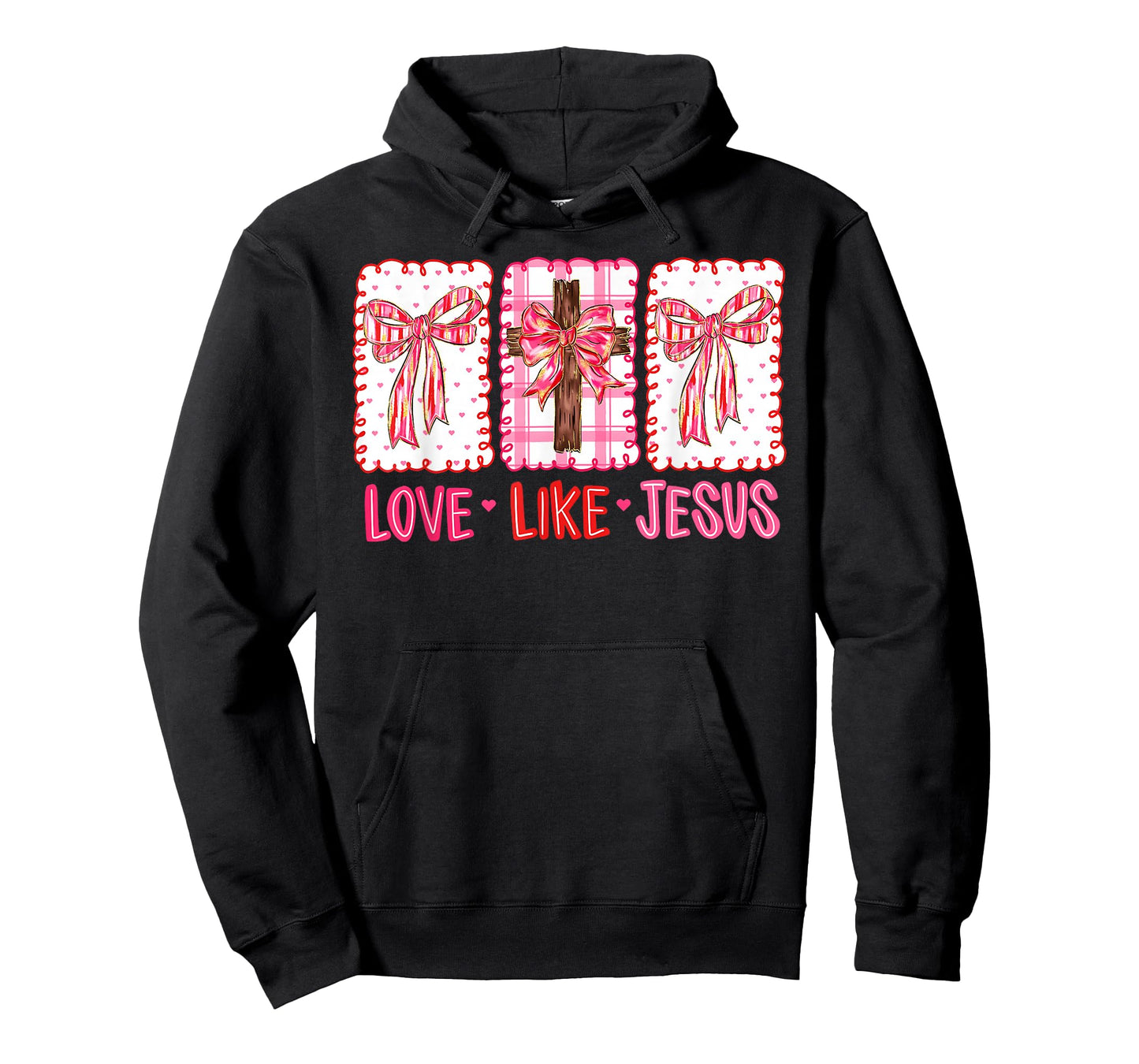 Preppy Valentine Love Like Jesus John 15:12 Girl Women T-Shirt