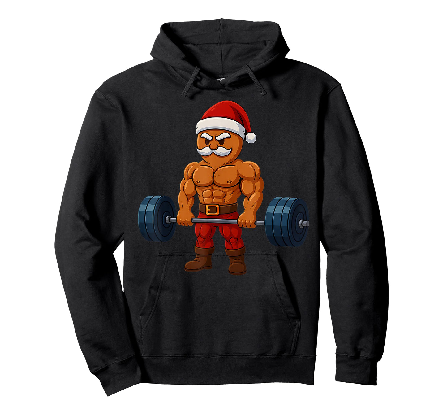 Gingerbread Weightlifting Fitness Gym Workout Christmas Tree T-Shirt