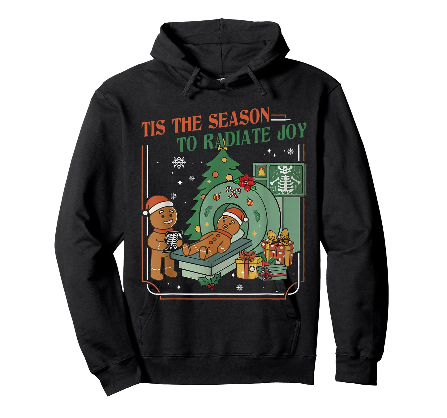 Radiology Technologist Christmas Gingerbread X-ray Holiday T-Shirt