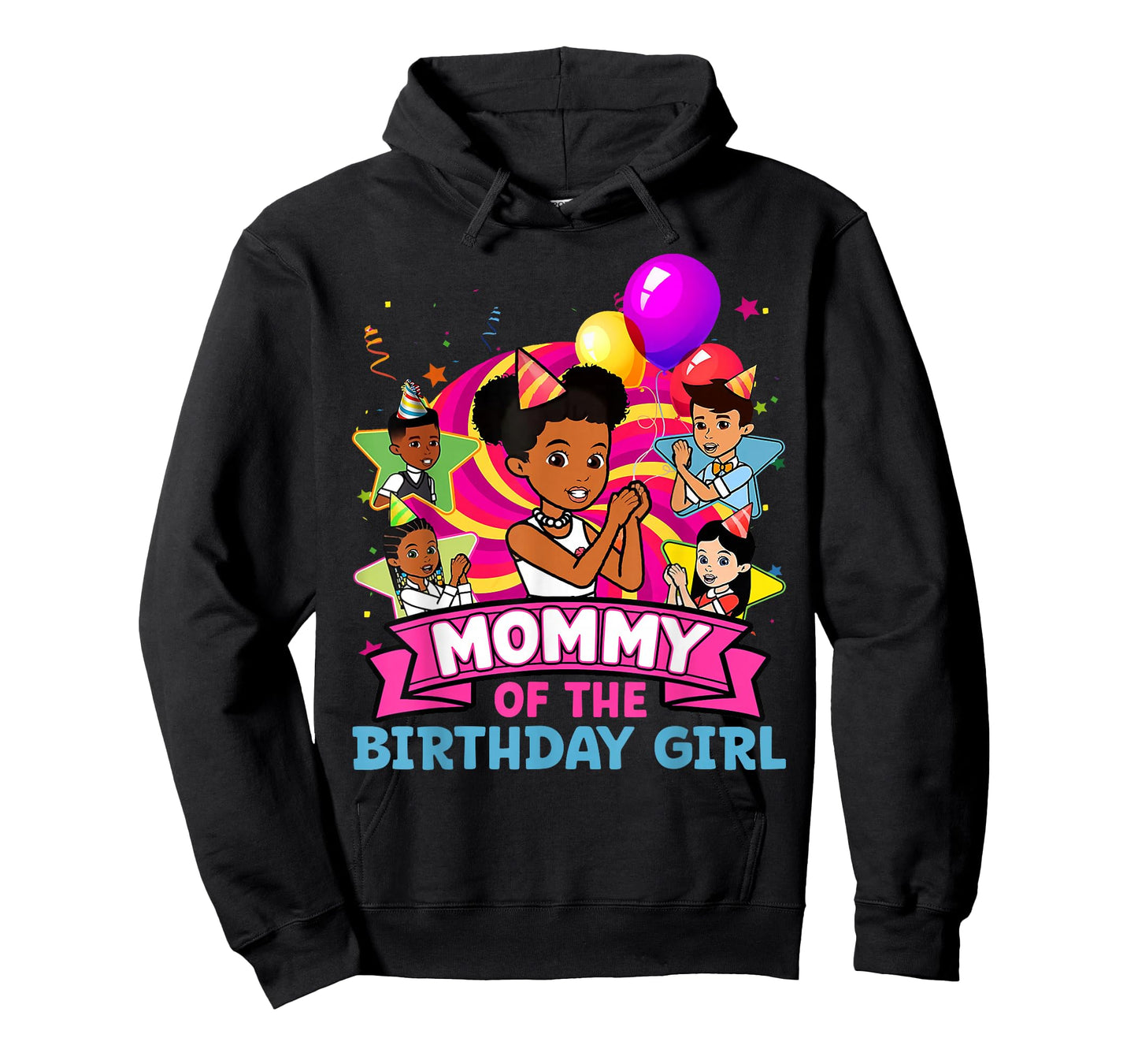 Mommy of Birthday Girl Gracie Pink Doll Family Decorations T-Shirt