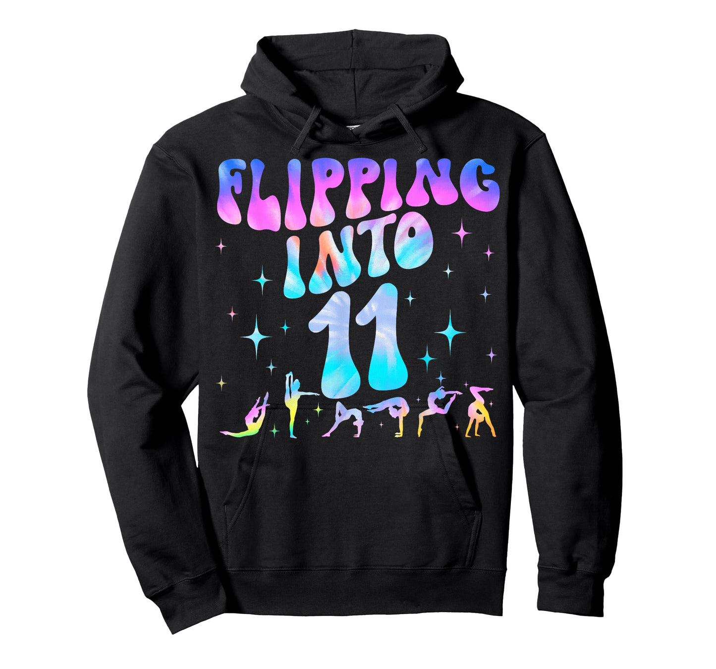 Flipping Into 11th Birthday Gymnastic 11 Year Old Girl Party T-Shirt