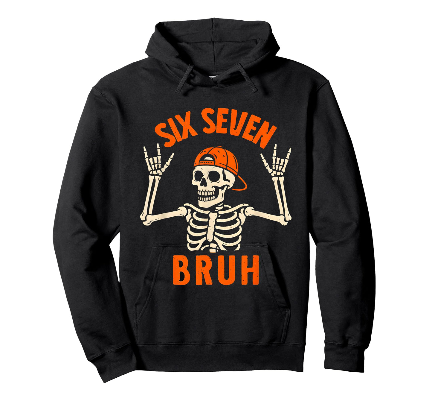 67 Meme 6 7 Funny Halloween Skeleton Rock On Six Seven Bruh T-Shirt