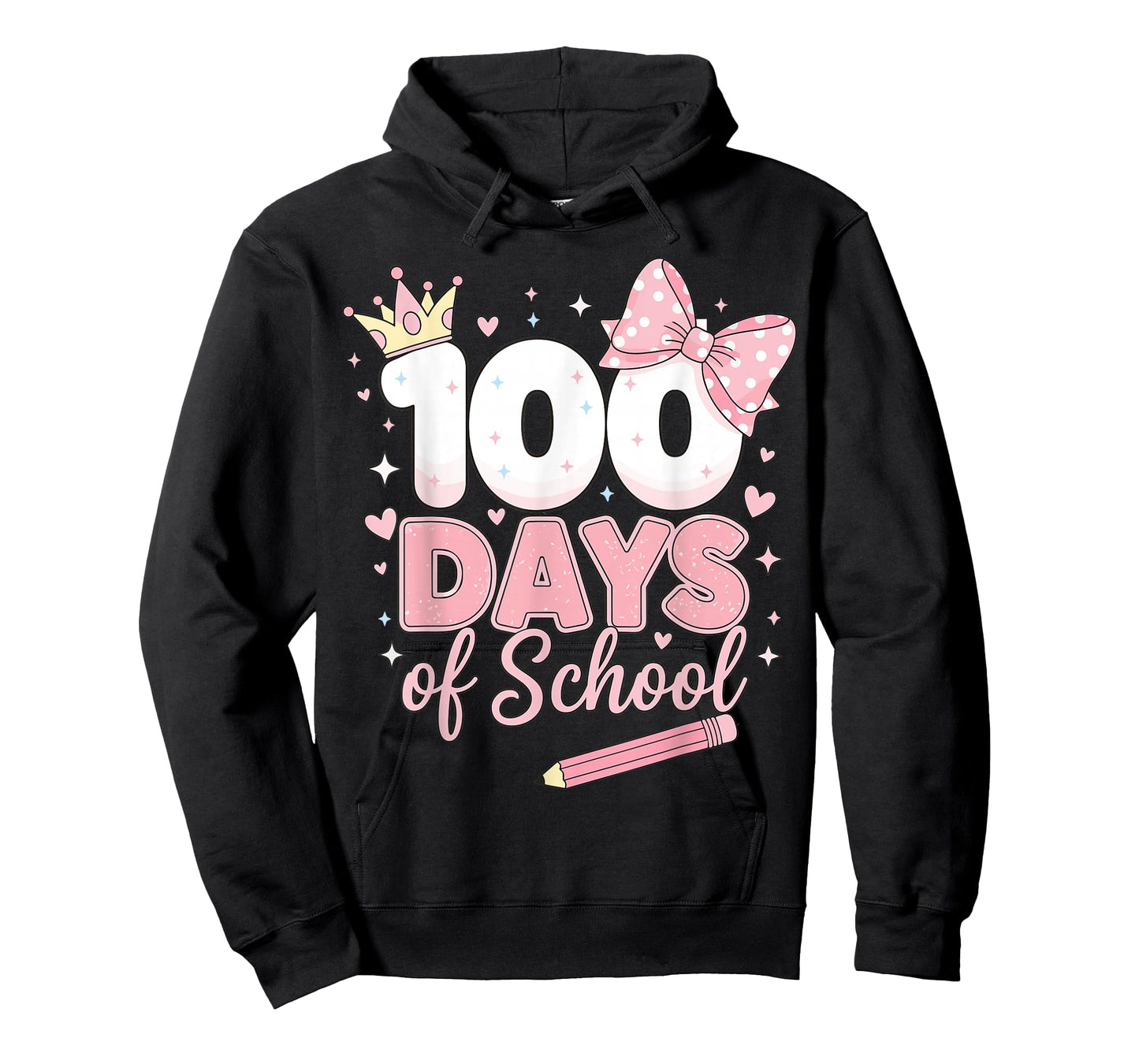 Preppy 100th Day of School 100 Days of School Girl Kids T-Shirt