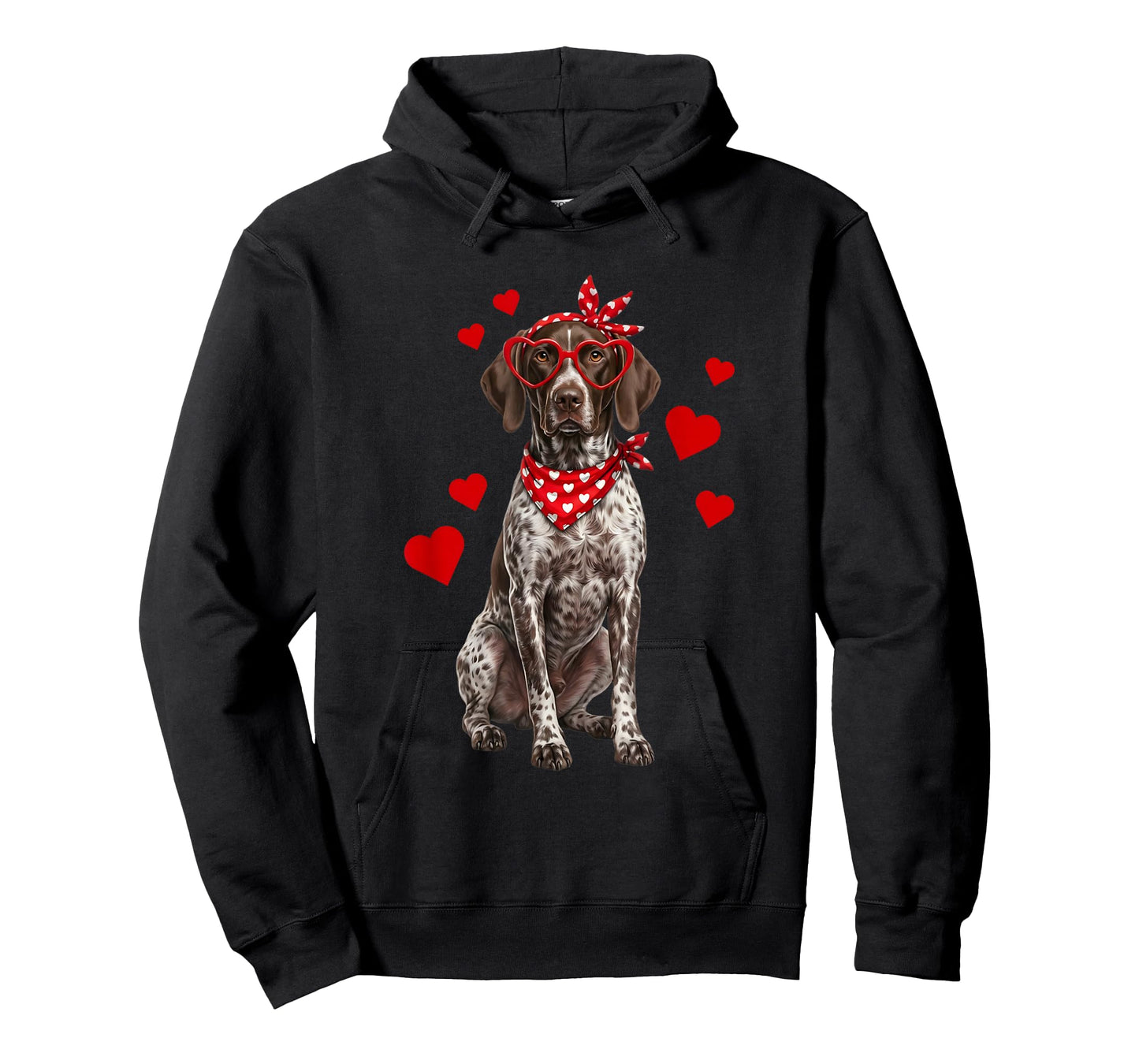 German Shorthaired Pointer Valentines Day Dog Lover Heart T-Shirt
