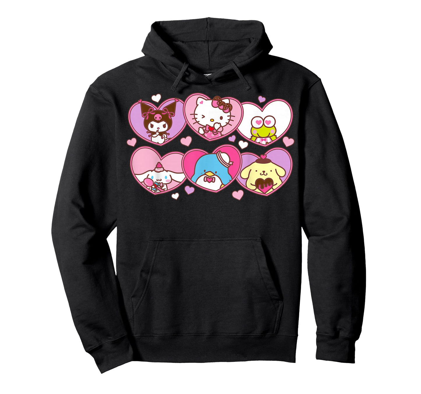 Hello Kitty Valentine's Day Sanrio Characters Heart Frames T-Shirt