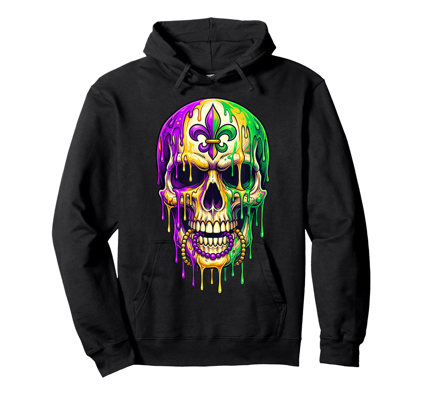 Mardi Gras Skull Fleur de Lis Voodoo New Orleans Doctor T-Shirt