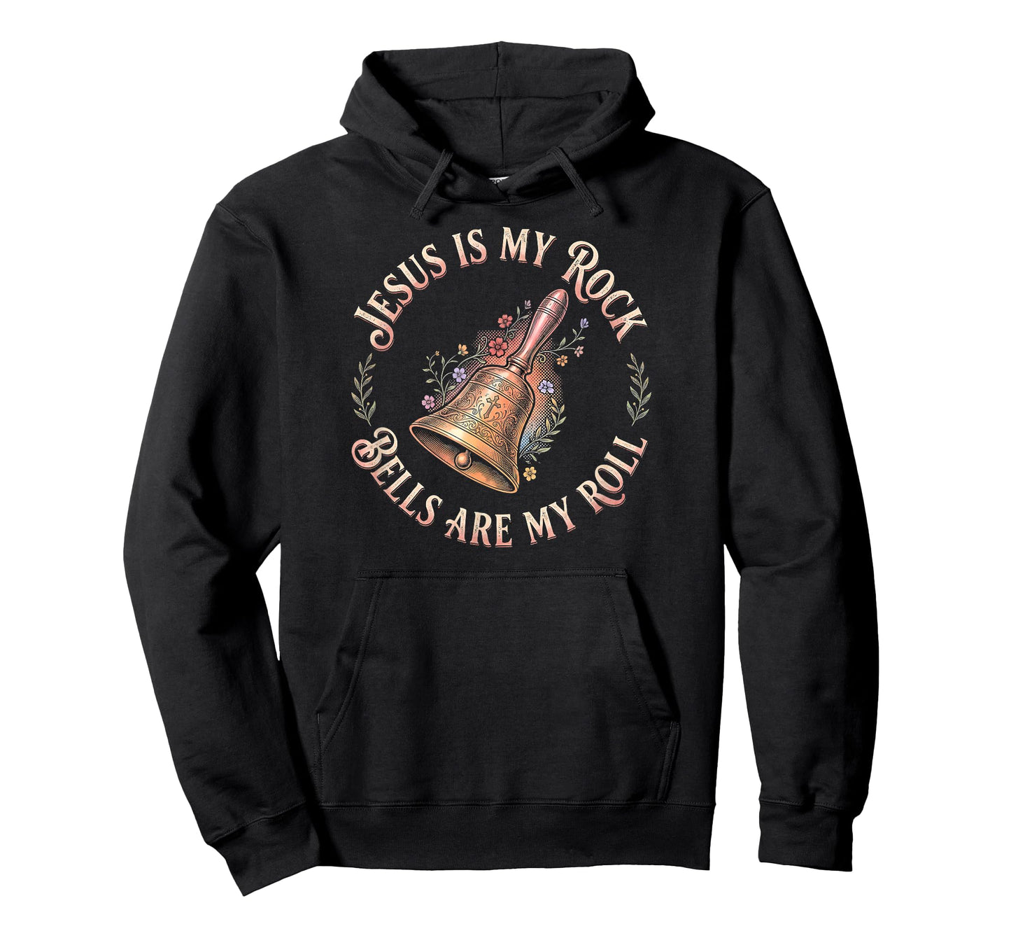 Jesus is My Rock Bells are My Roll Funny Handbell Choir T-Shirt