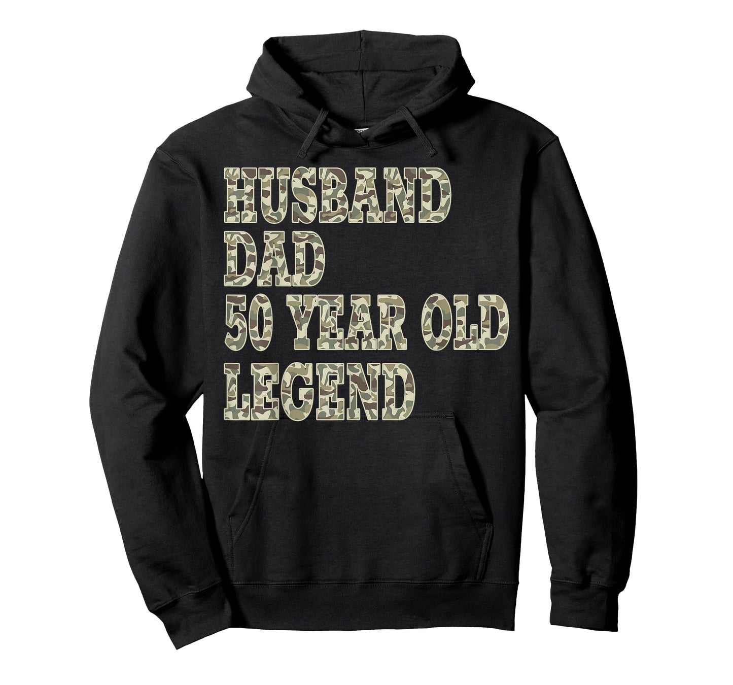 Old School Camo Husband Dad 50 Year Old Legend 50th Birthday T-Shirt