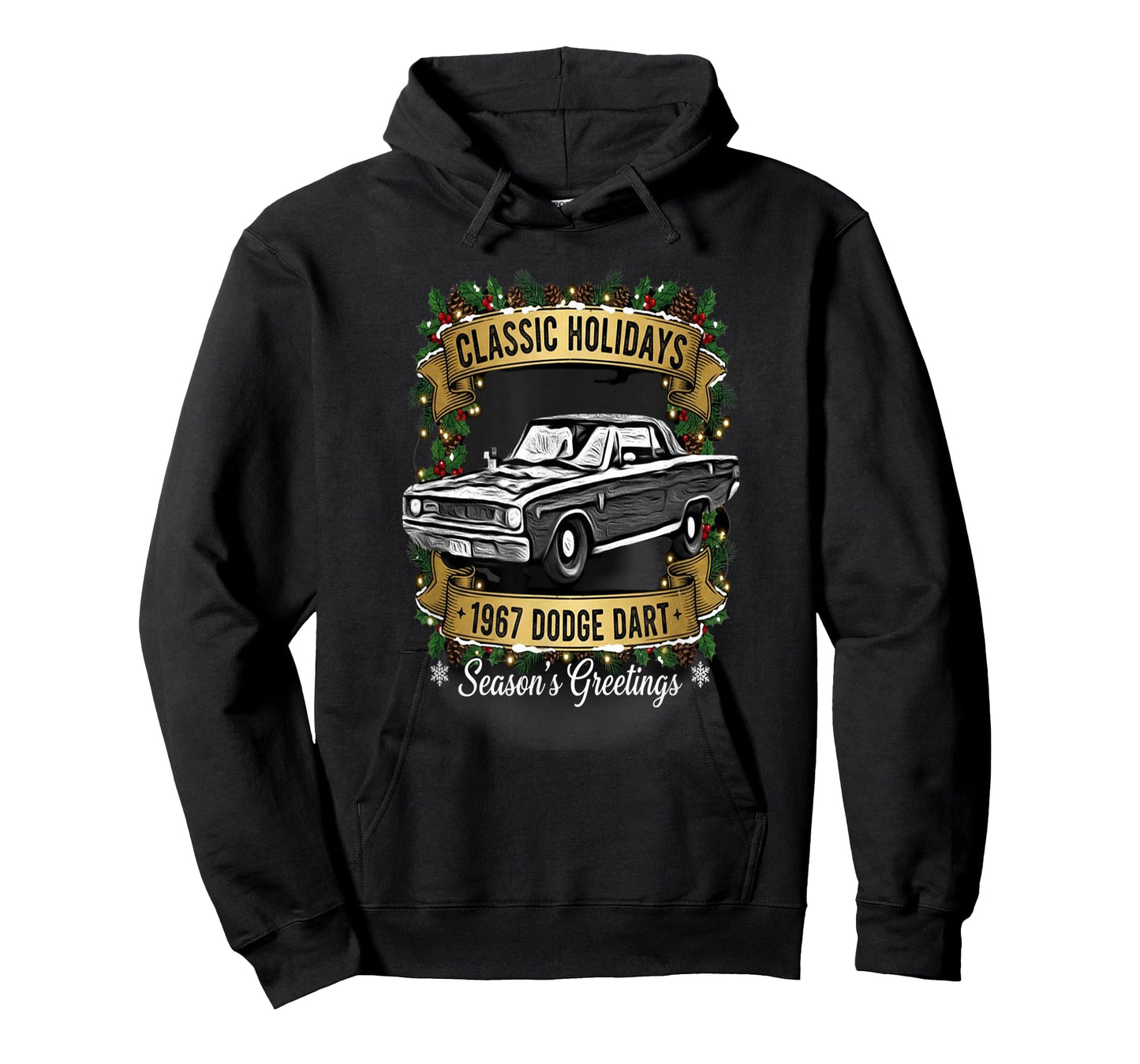 The 1967 Dodge Dart Classic Holiday Cheer Apparel T-Shirt