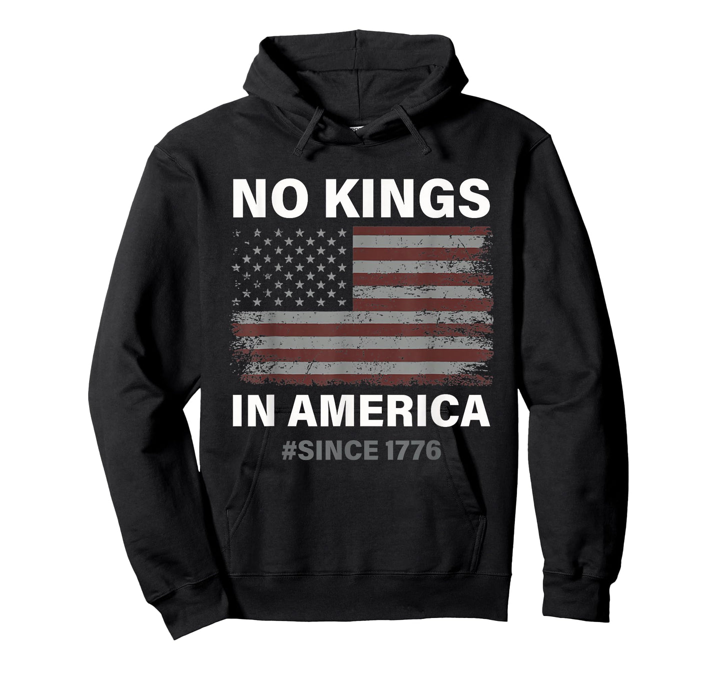 No Kings in America Since 1776 Vintage USA Flag No Kings T-Shirt
