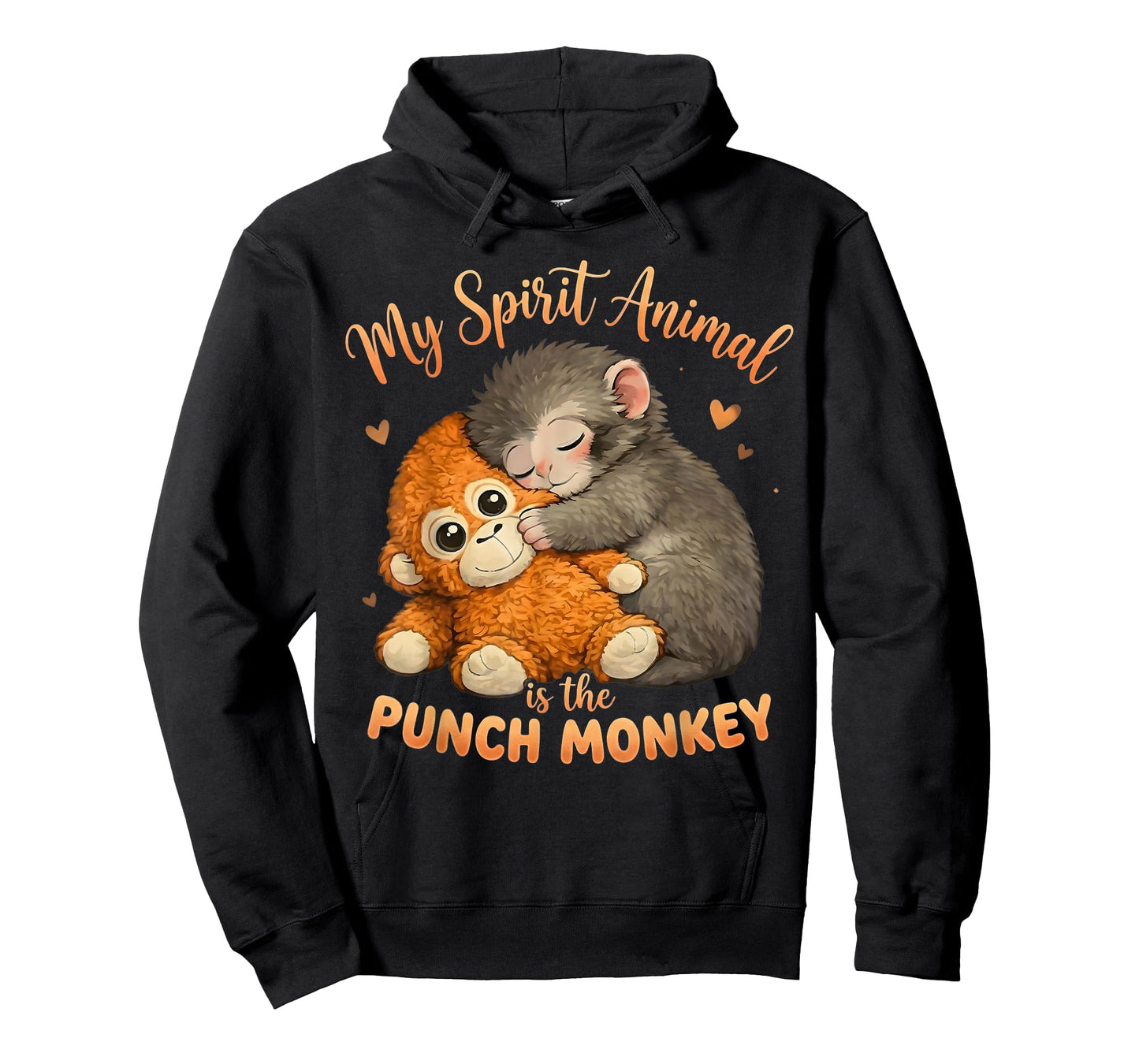 My Spirit Animal is The Punch Monkey Plush Hugging Cute T-Shirt