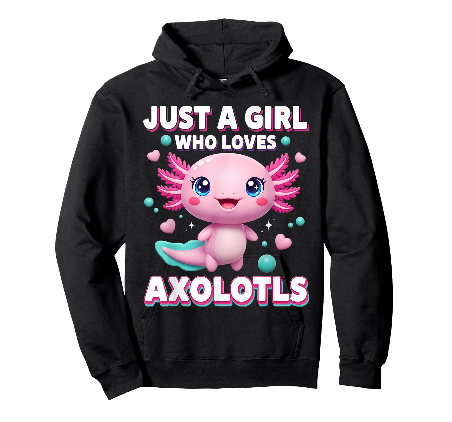 Axolotl Girls Kawaii Just a Girl Who Loves Axolotls Kids T-Shirt