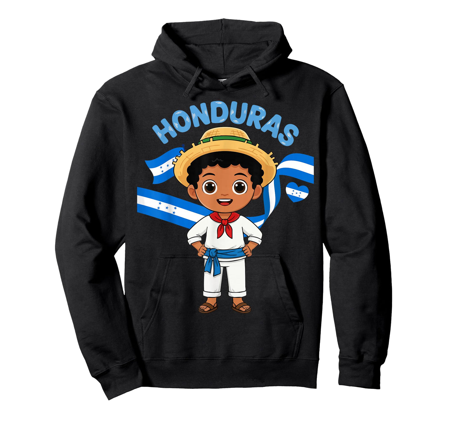 Honduras Honduran Boy Traditional Outfit Wear Flag Heritage T-Shirt