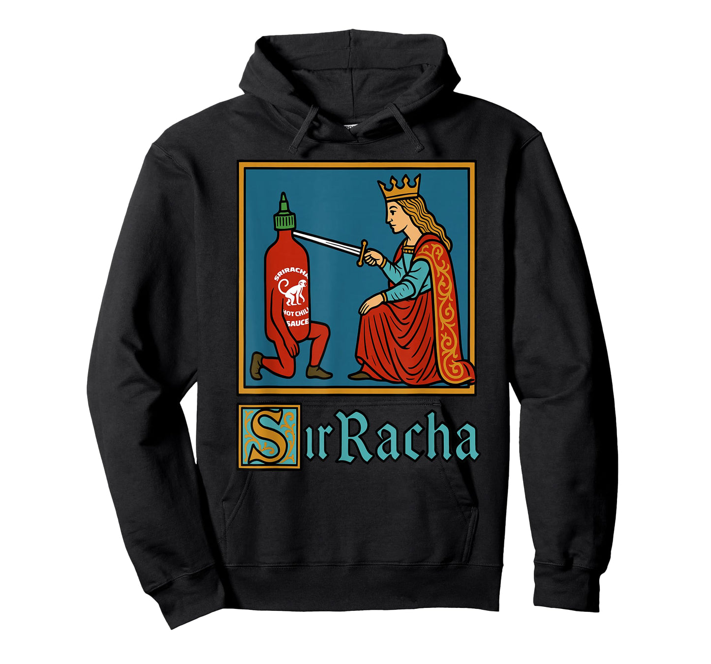 Sir Racha | Sriracha Pun Meme for Foodies Spicy Sauce Lovers T-Shirt
