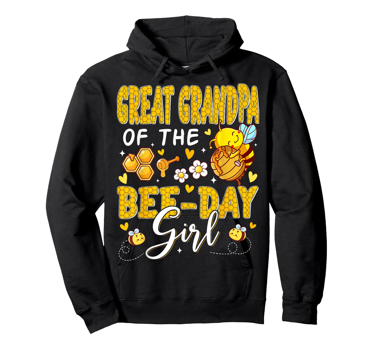 Great Grandpa of The Bee Day Girl Flower Birthday Family T-Shirt