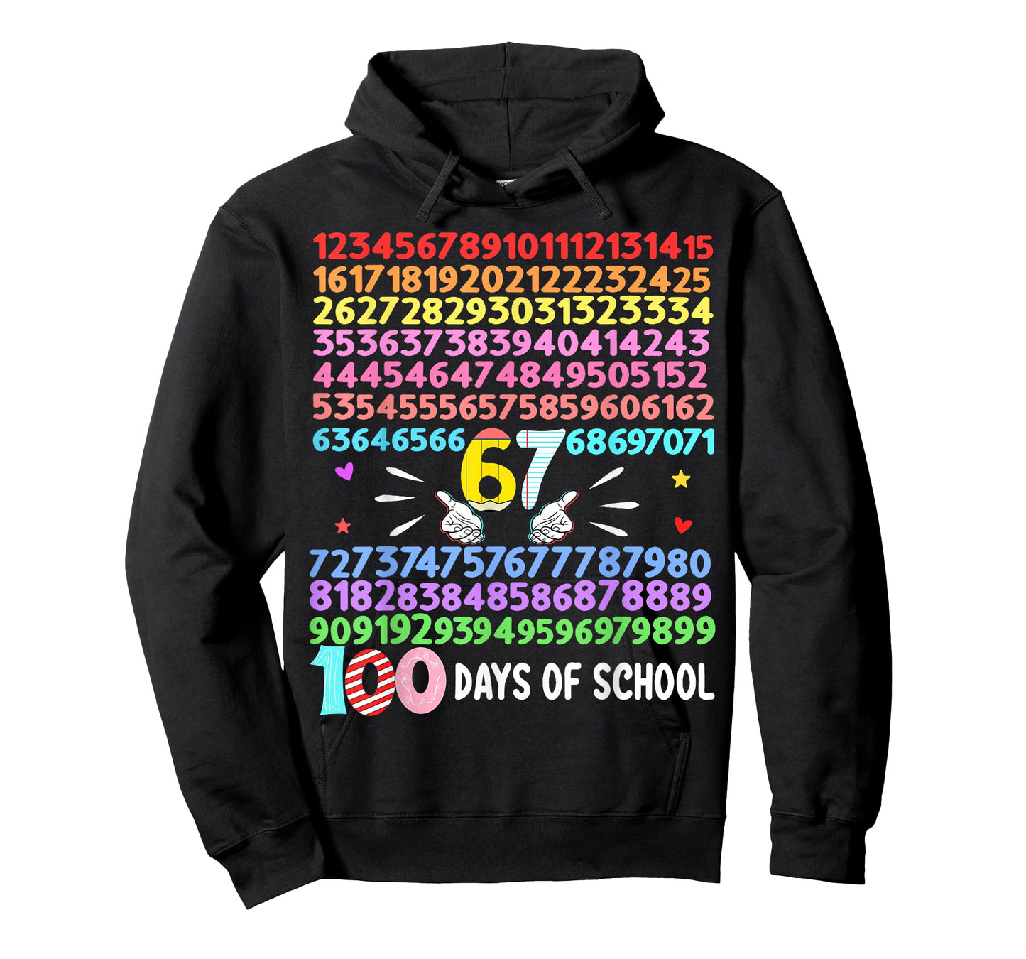 Happy 100 Days of School Smarter 67 Teacher Boys Girls T-Shirt