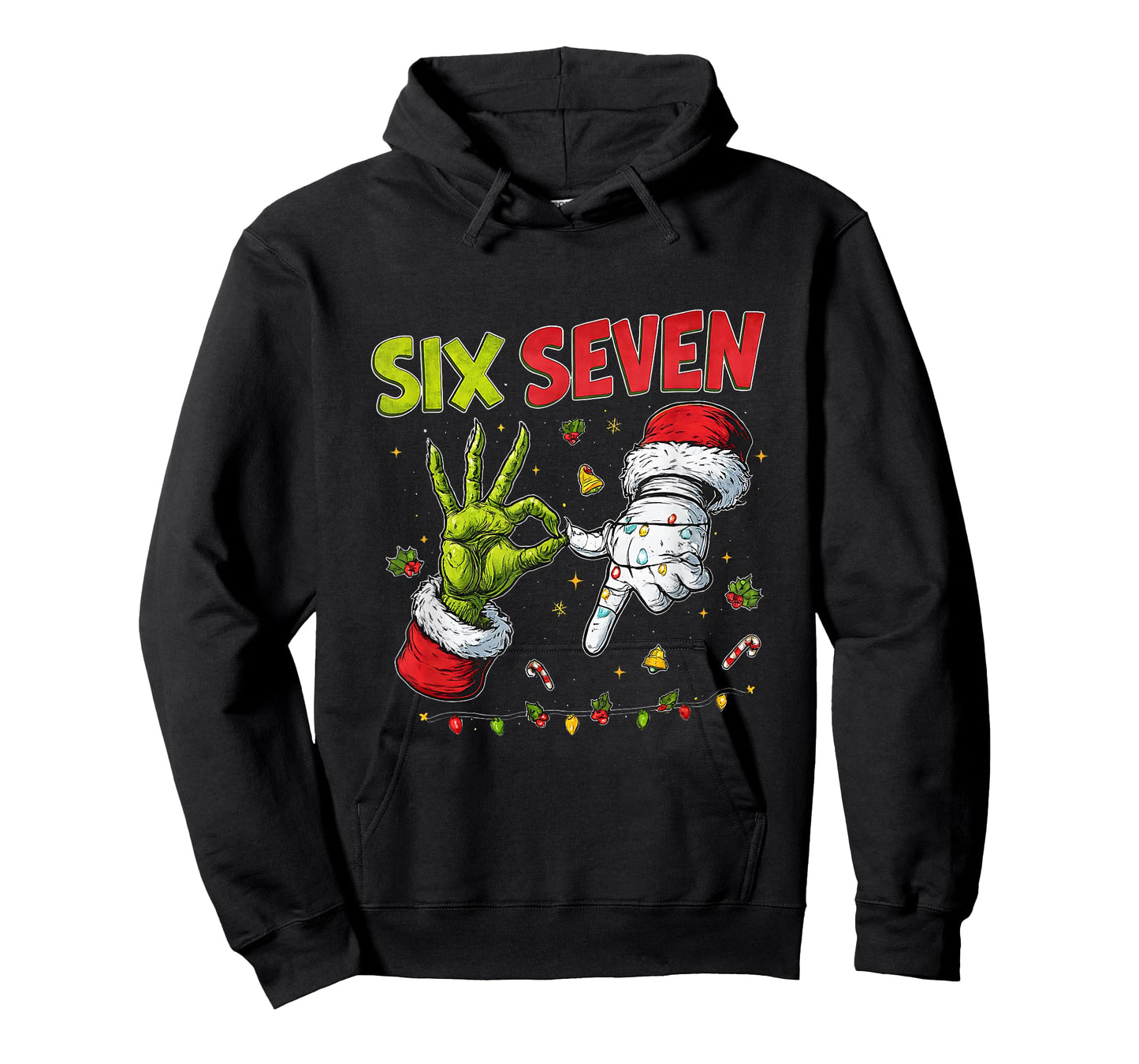 Funny Mean Guy Christmas Viral 6 7 Trending Six Seven Meme T-Shirt