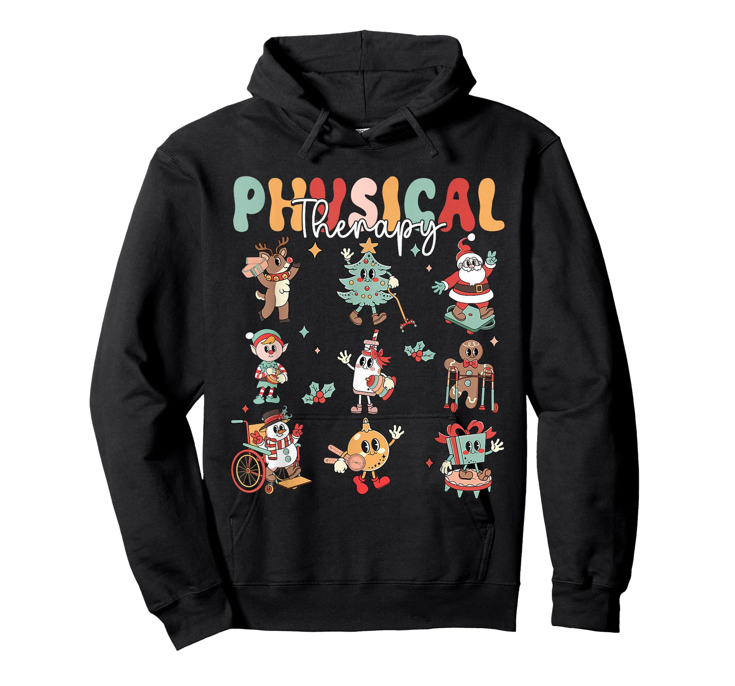 Gingerbread Physical Therapy Pt Physical Therapist Christmas T-Shirt