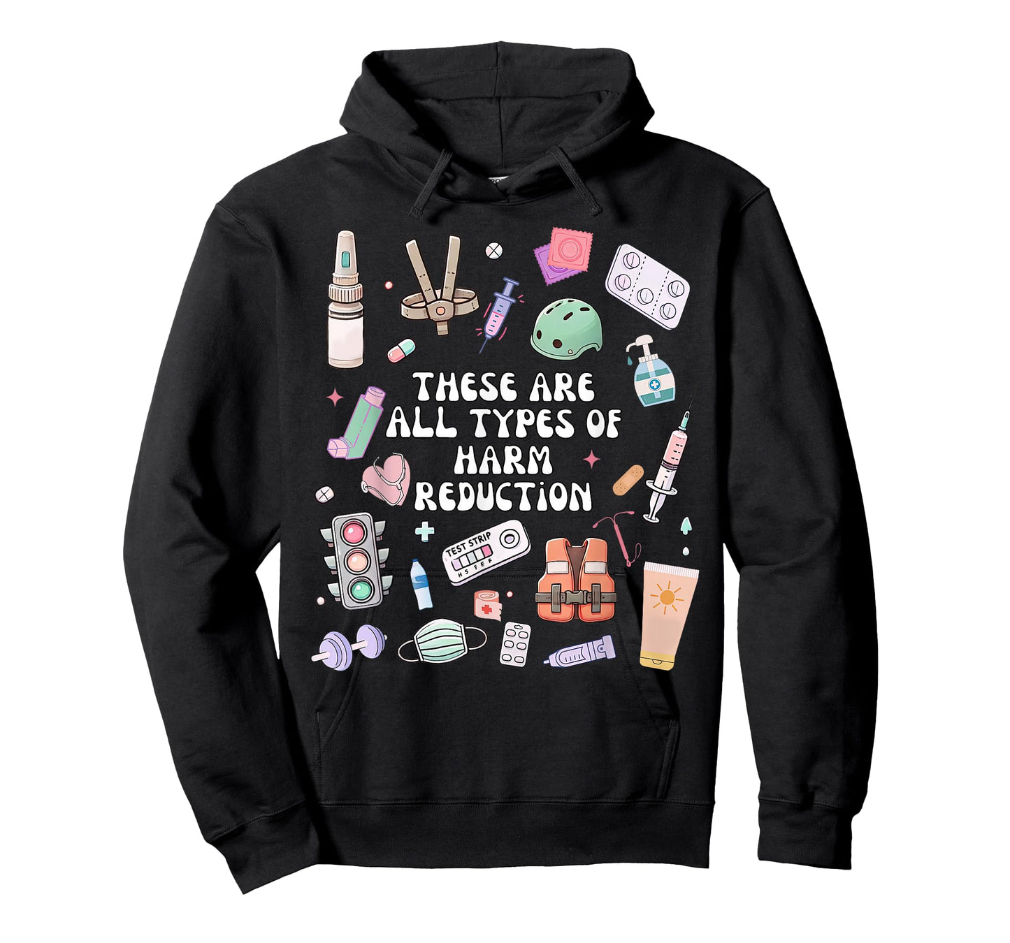 Types of Harm Reduction Overdose Awareness Social Worker T-Shirt