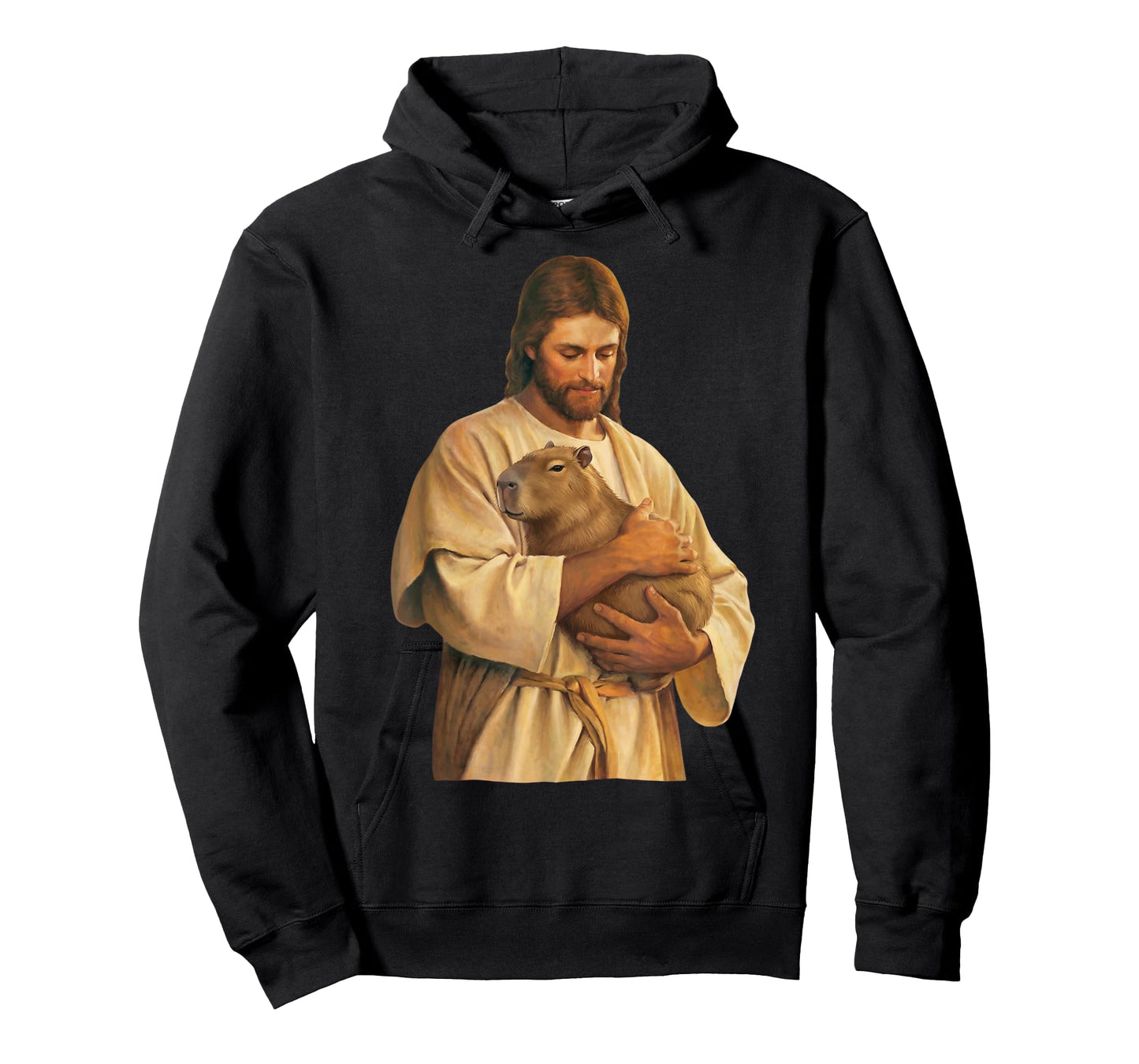 Jesus Loves Capybara Funny Jesus Holding Capybara T-Shirt