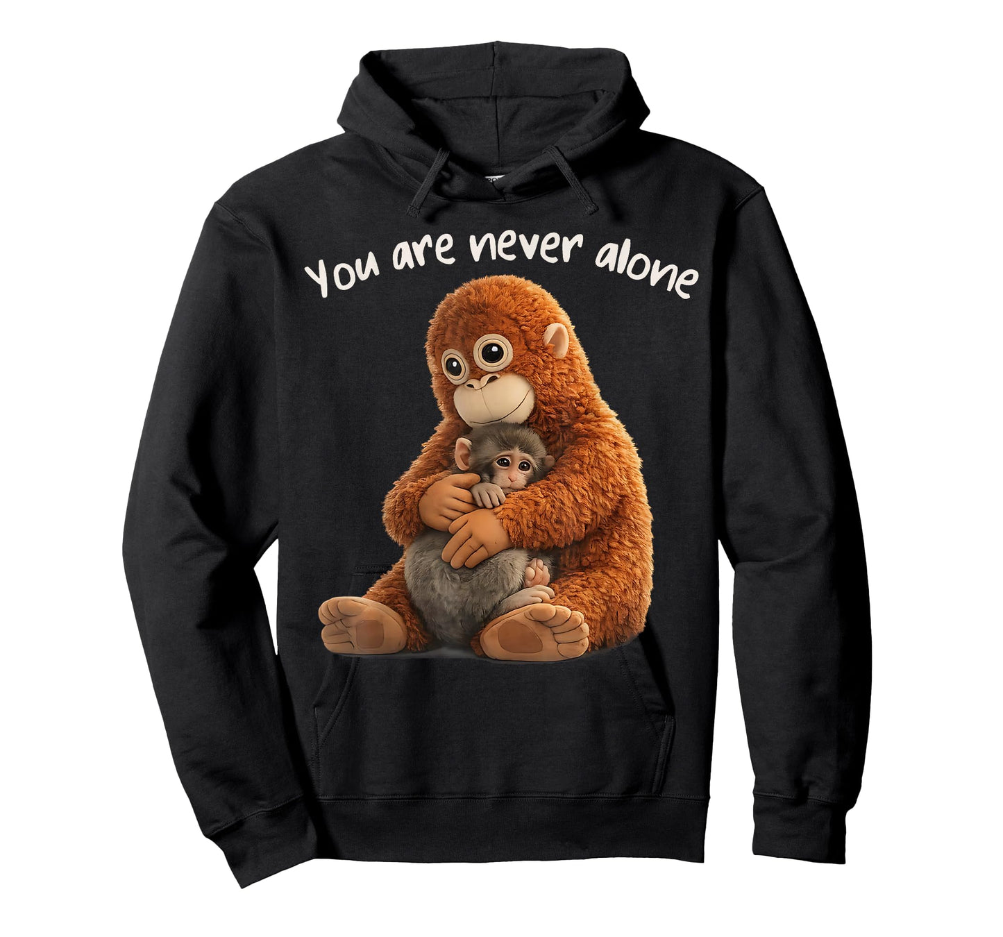 You are Never Alone Punch Monkey Animal Lover T-Shirt
