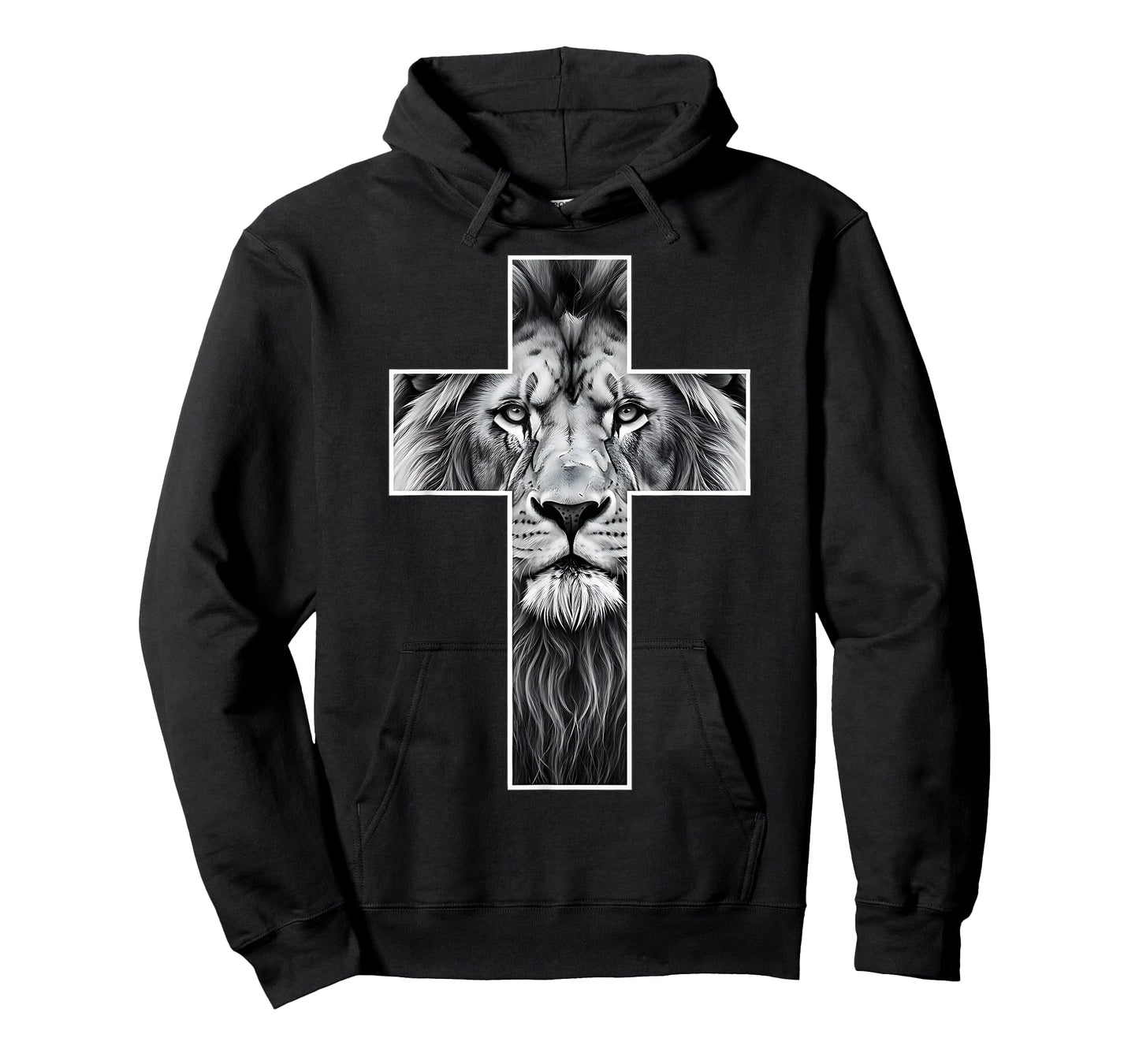 Lion of Judah Cross Christian Strength Powerful Symbol T-Shirt