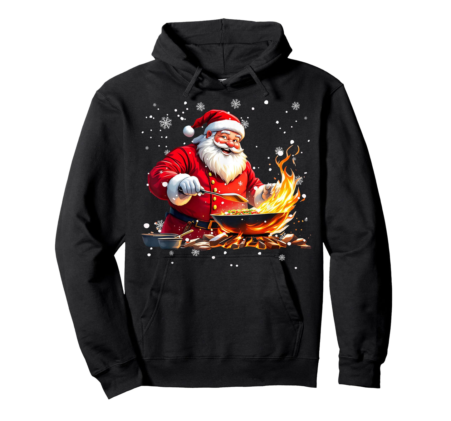 Santa The Busy Chef – Holiday Kitchen Master T-Shirt